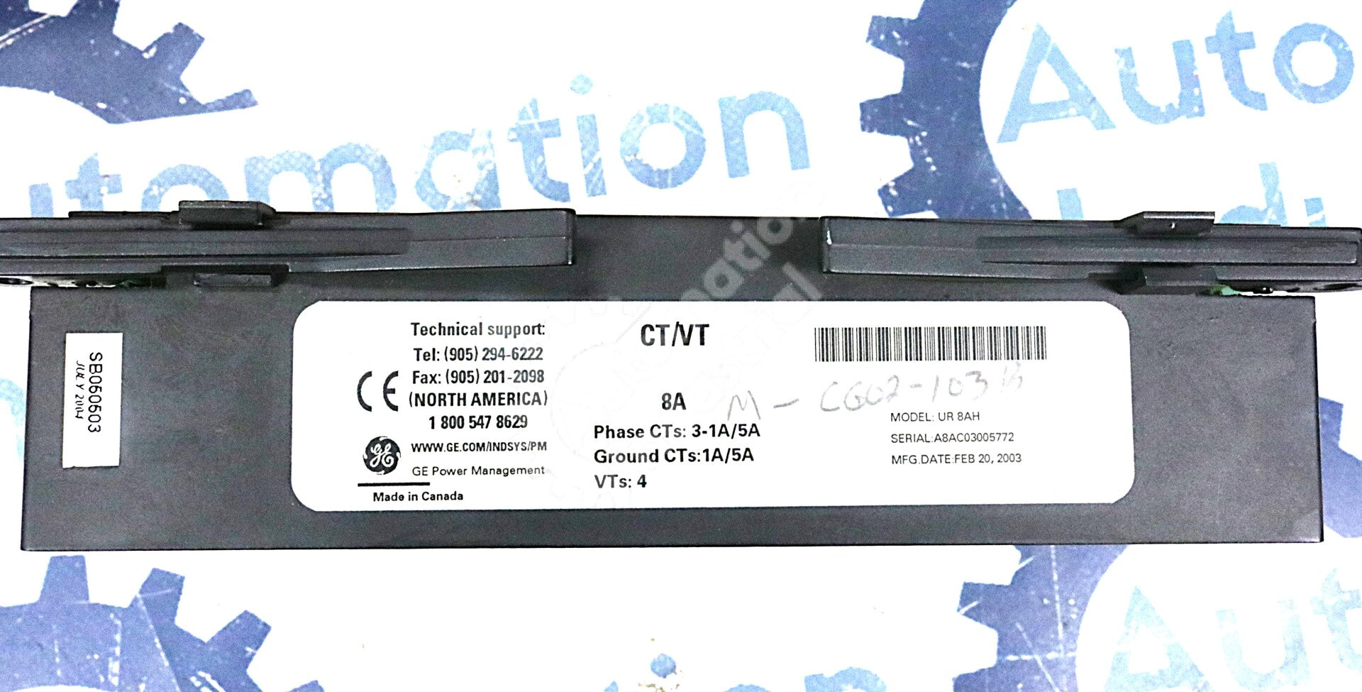 UR 8AH By GE Multilin UR-8AH 8A CT/VT Module