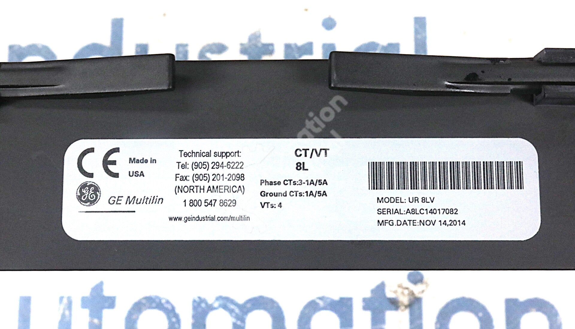 UR 8LV By GE Multilin UR-8LV 8L CT/VT Module