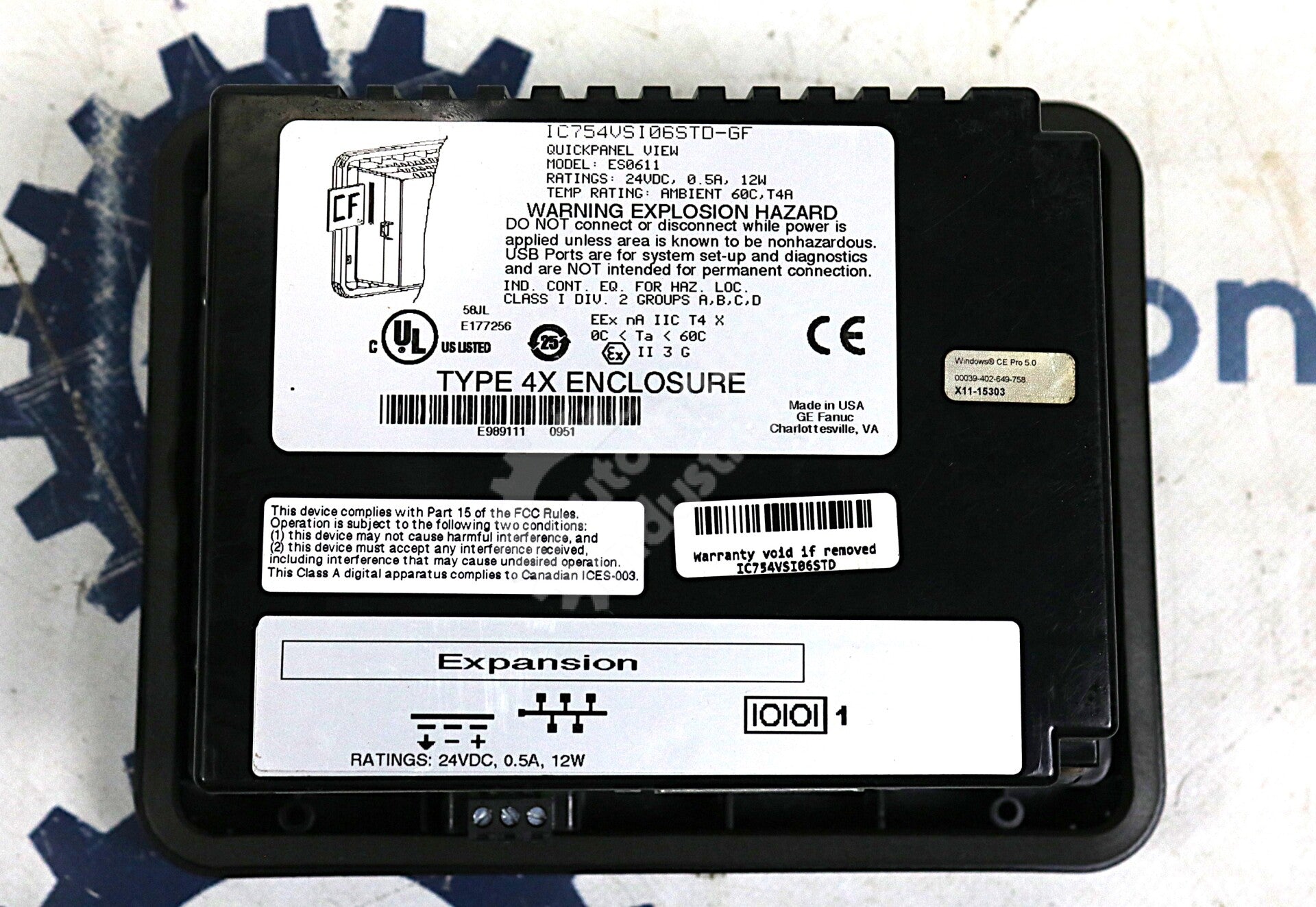 IC754VSI06STD By GE Fanuc ES0611 6 Inch Color QuickPanel View Display