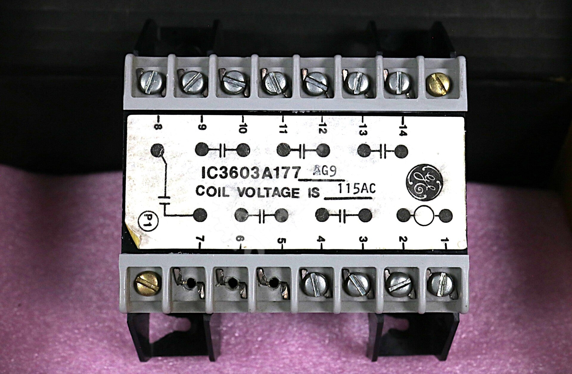 IC3603A177AG9 By GE Speedtronic IC3603A177 115VAC Coil Voltage Potted Relay