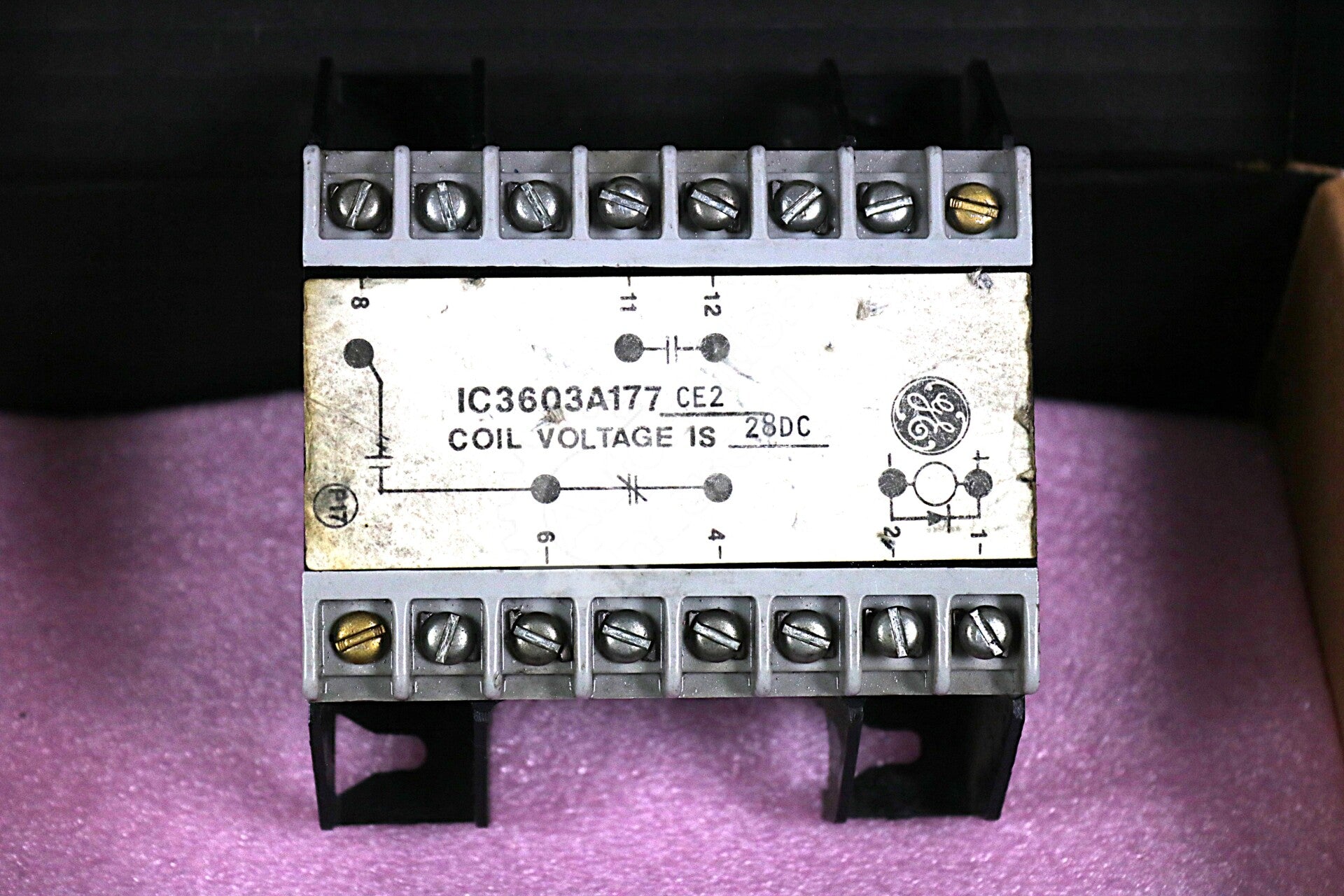IC3603A177CE2 By GE Speedtronic IC3603A177 28VDC Coil Voltage Potted Relay