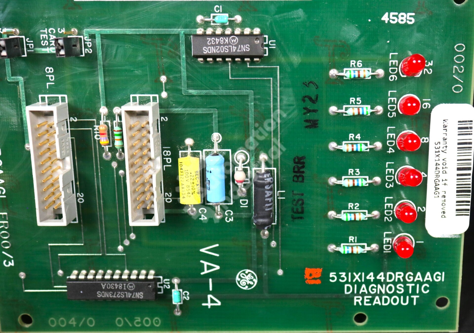 531X144DRGAAG1 By GE F31X144DRGAAG1 Diagnostic Board 531X Series