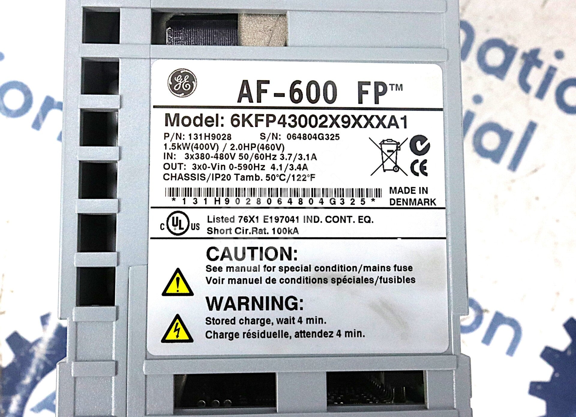 6KFP43002X9XXXA1 By General Electric AF-600 FP Adjustable Speed Drive
