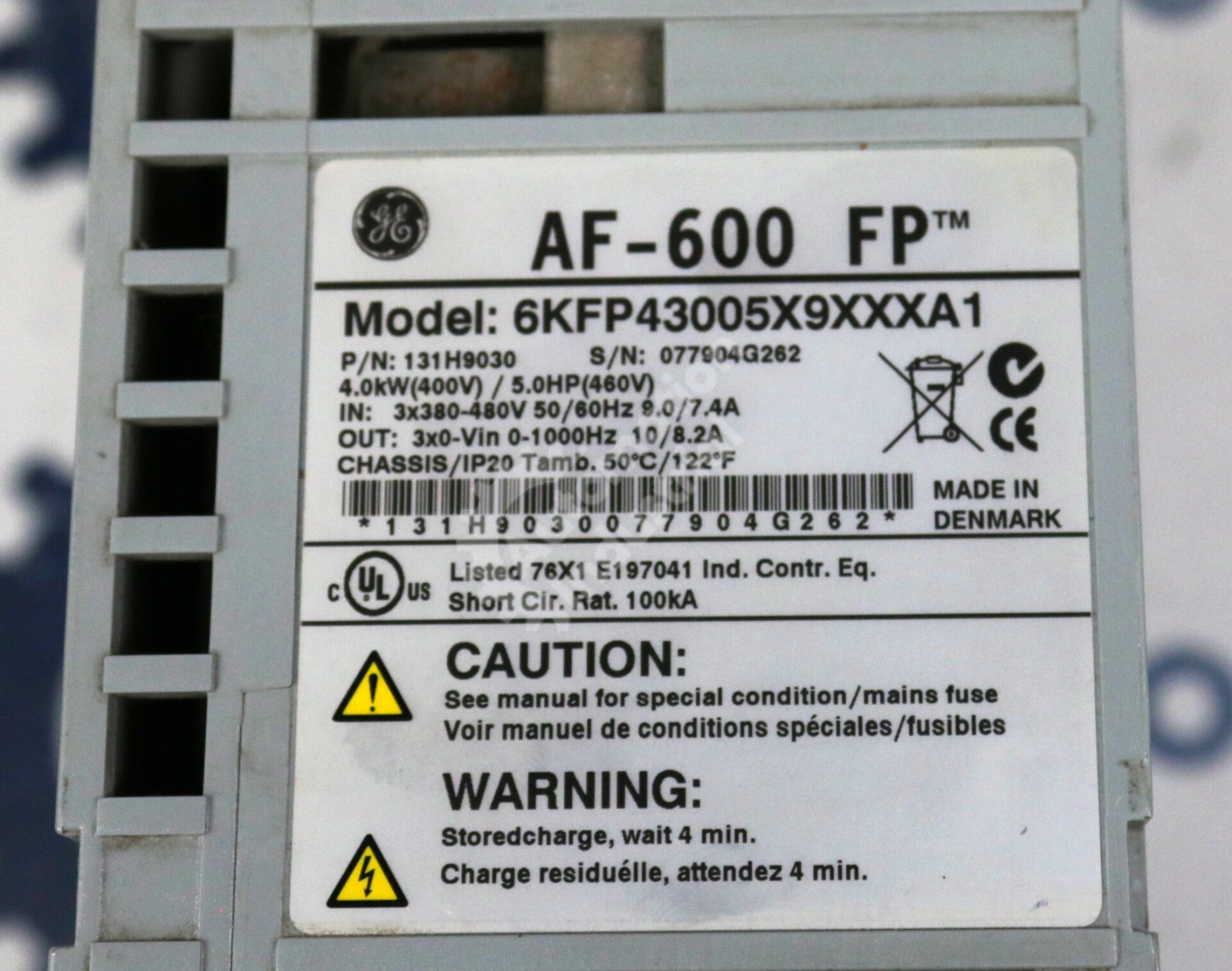 6KFP43005X9XXXA1 By General Electric Speed-Adjust AF-600 FP Drive