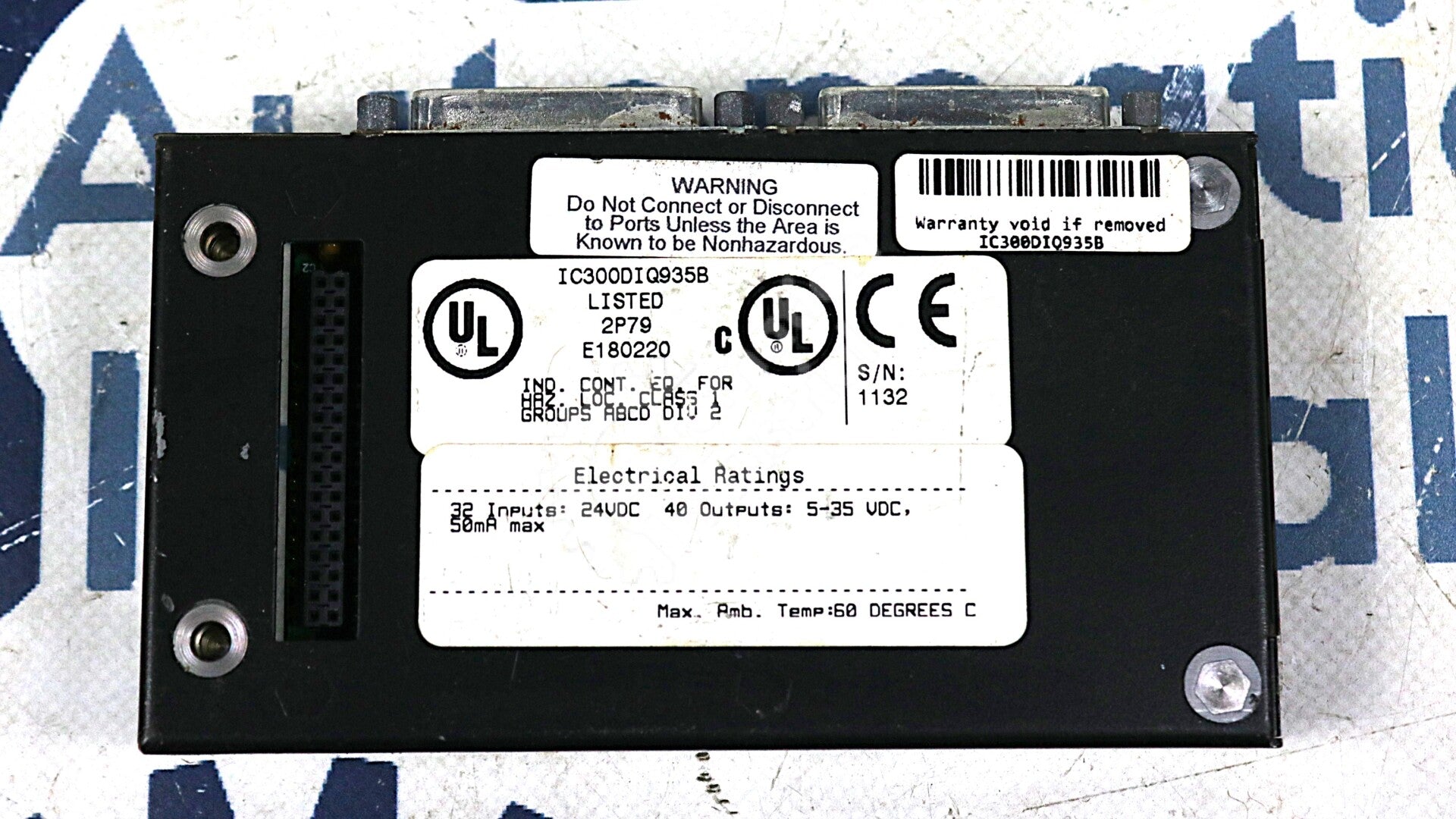 IC300DIQ935 By General Electric IC300DIQ935B 24VDC 32 DC I/O PLC Module