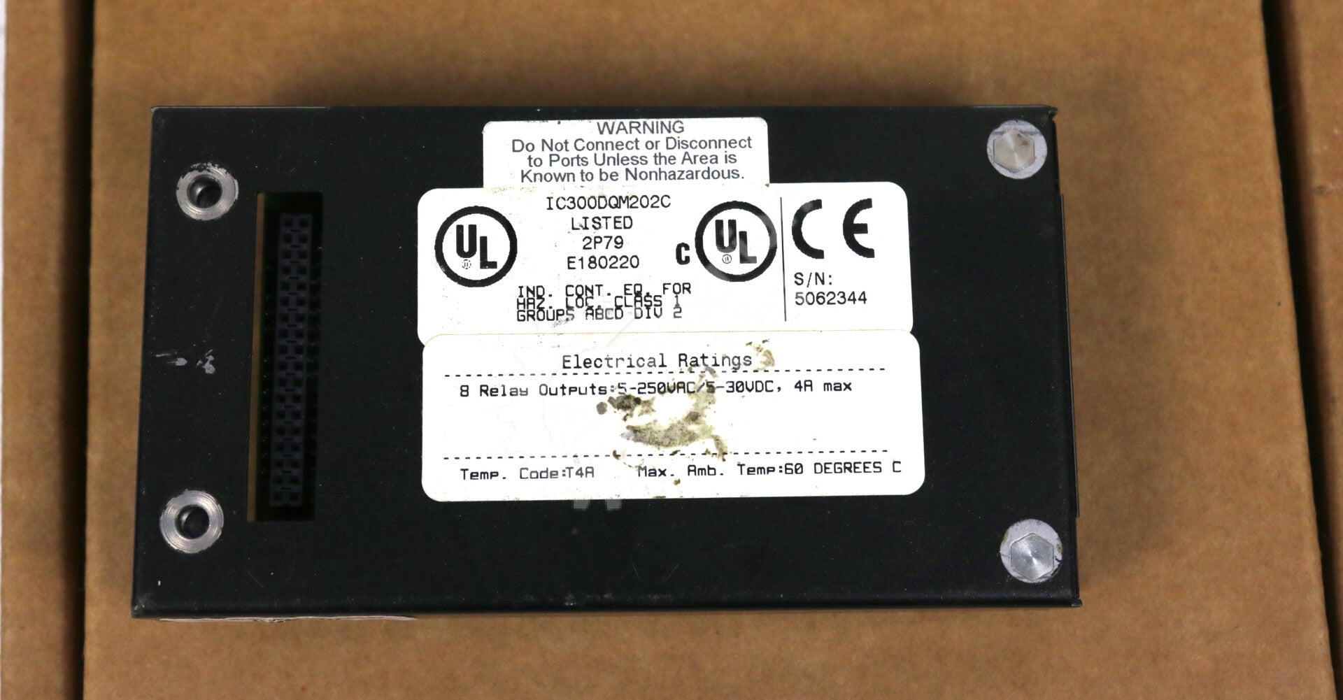 IC300DQM202 By General Electric IC300DQM202C 8 Relay Outputs Relay Output Module