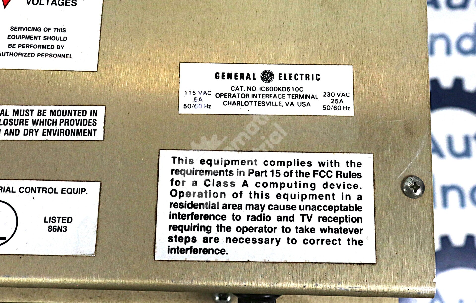IC600KD510C By General Electric 115VAC Operator Interface Terminal