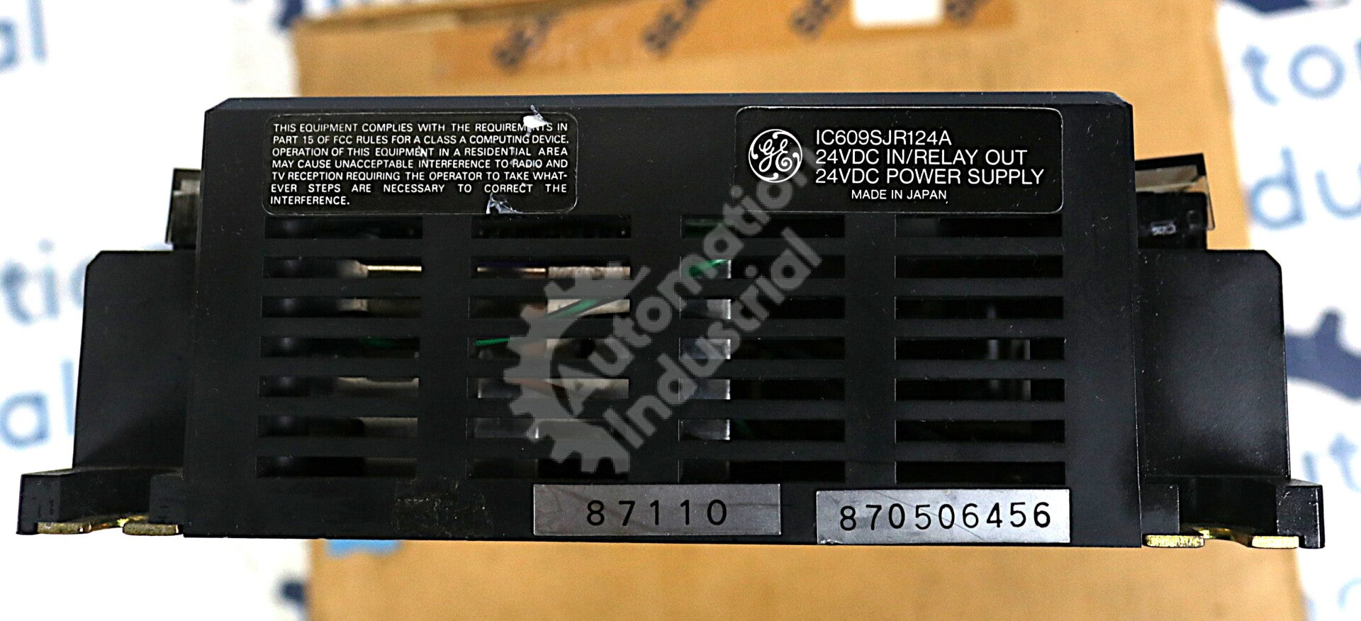 IC609SJR124 By GE Series One Jr 24VDC In/Relay Out Power Supply