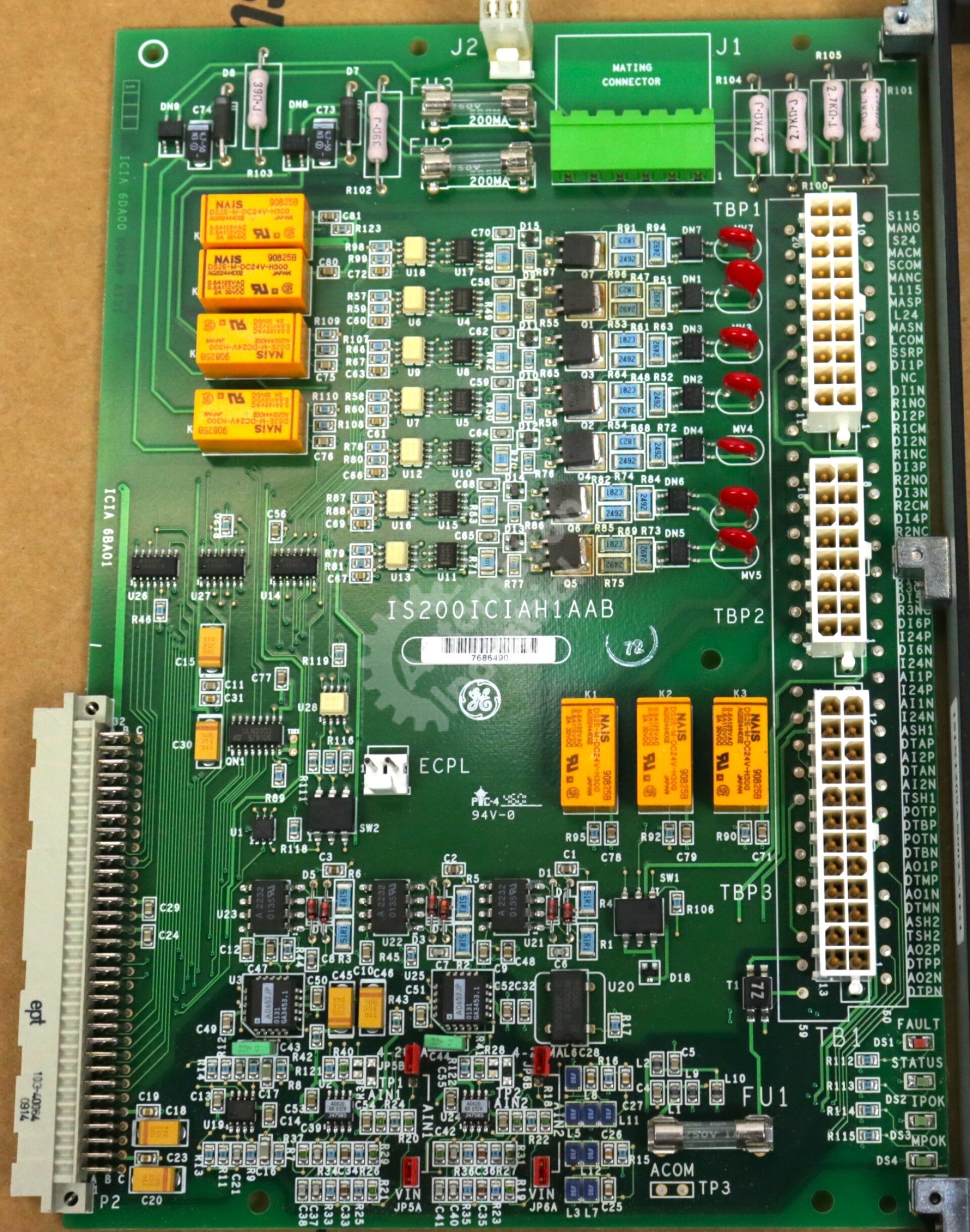 IS200ICIAH1A By GE IS200ICIAH1AAB Innovation I/O Board Mark VI IS200