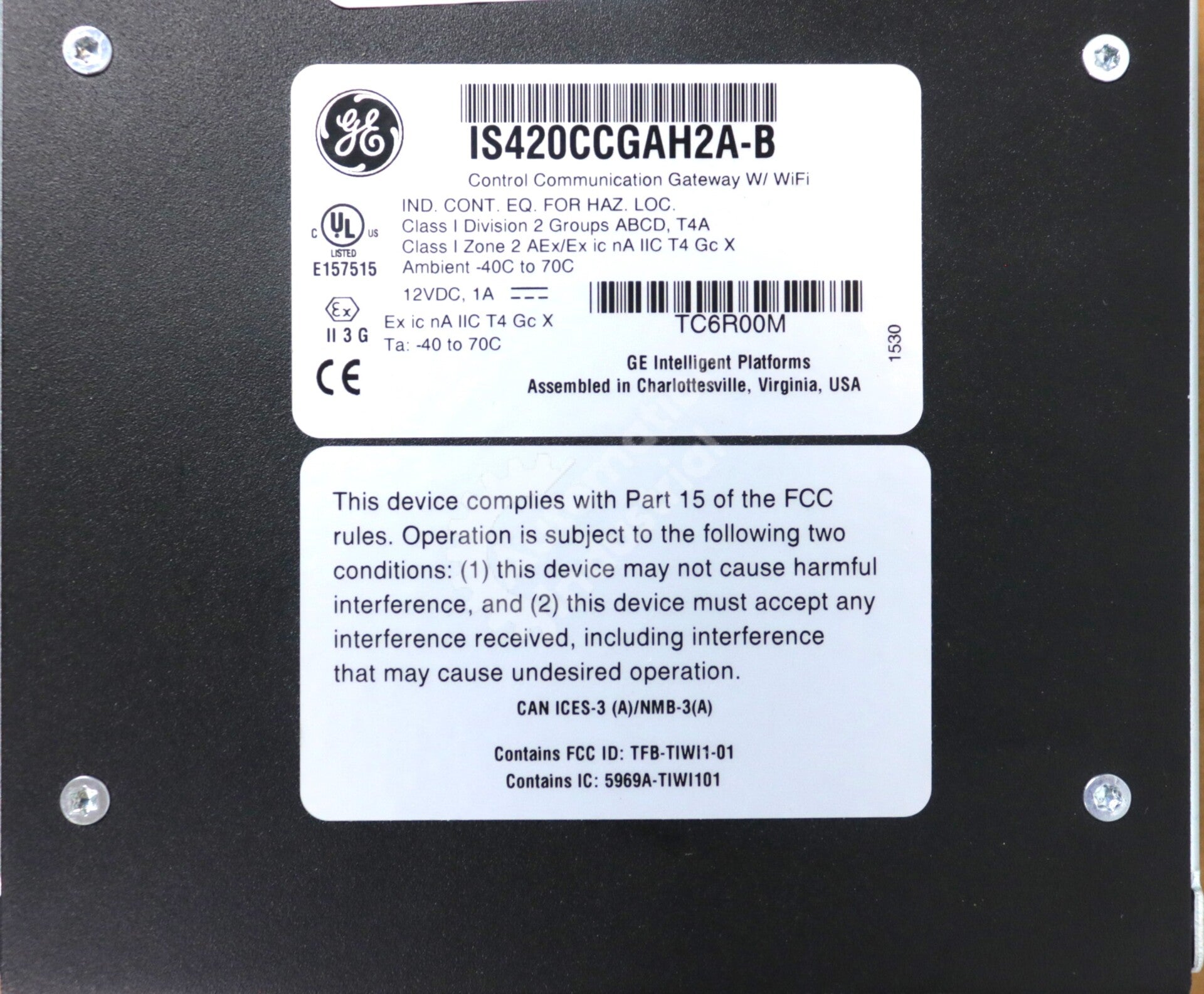 IS420CCGAH2A By General Electric IS420CCGAH2A-B Control Communication Gateway