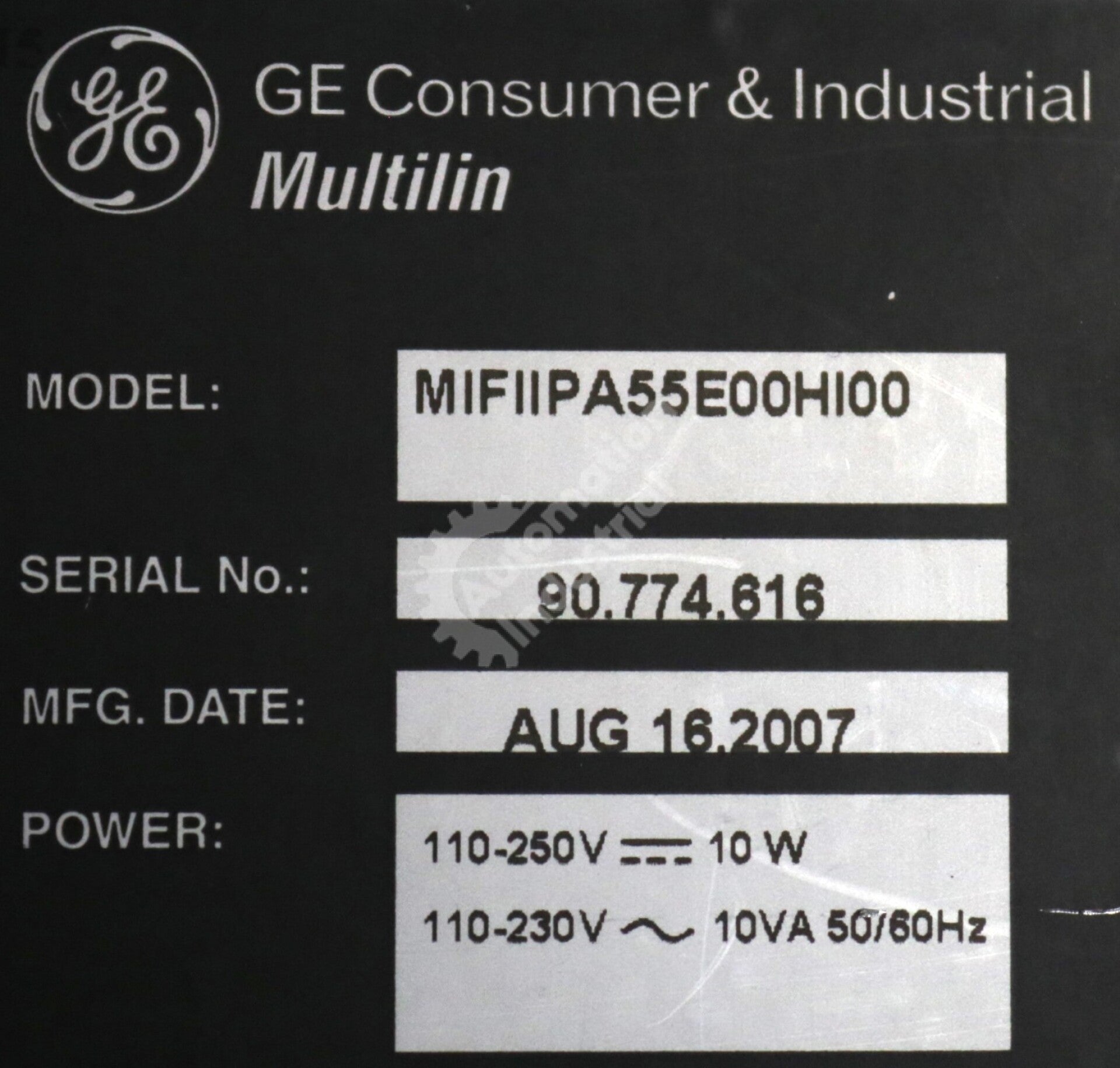 MIFFIIPA55E00HI00 By General Electric MIF II Digital Feeder Relay Multilin