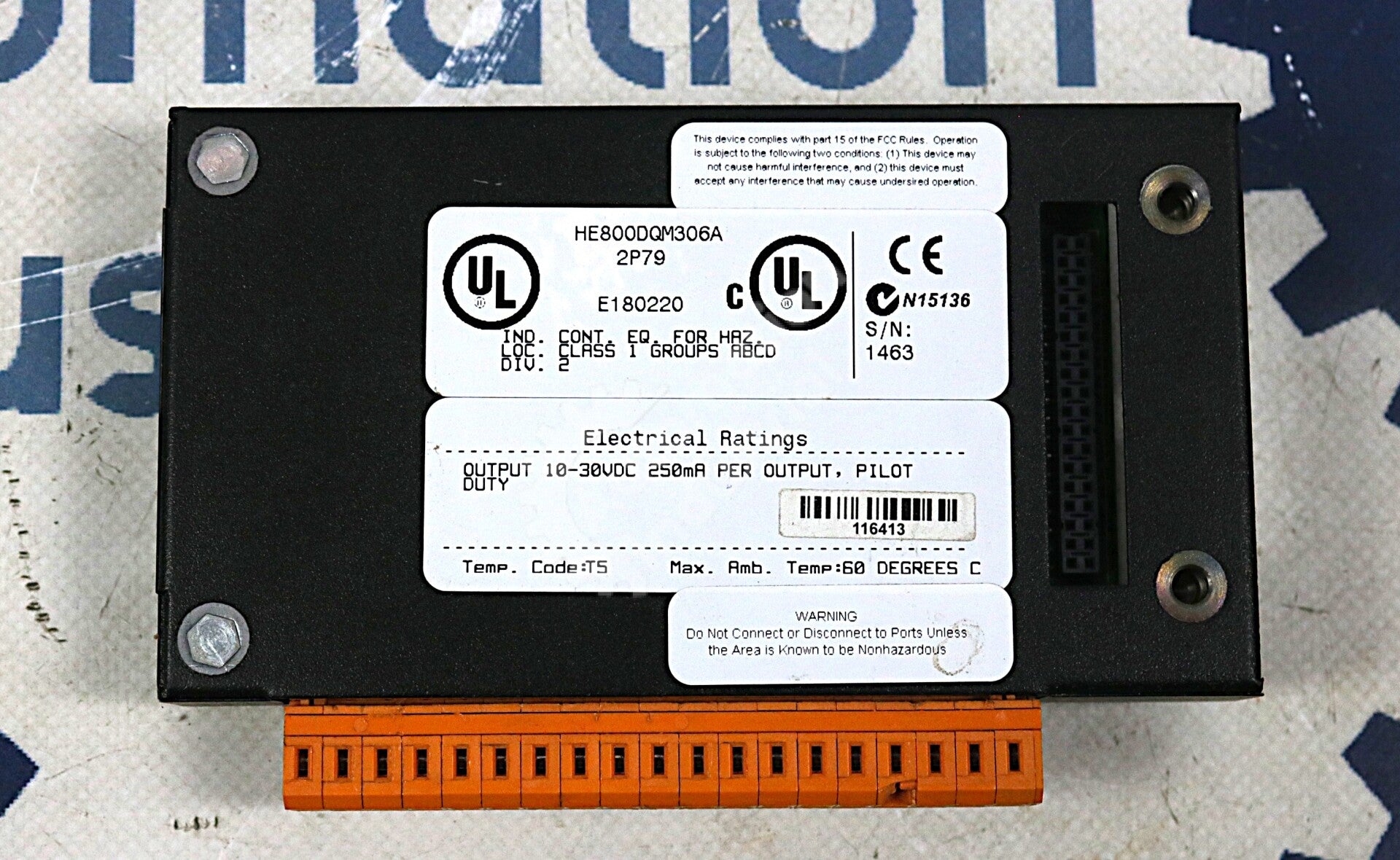 HE800DQM306 By Horner Electric HE800DQM306A 10-30VDC Isolated Digital O/P Module