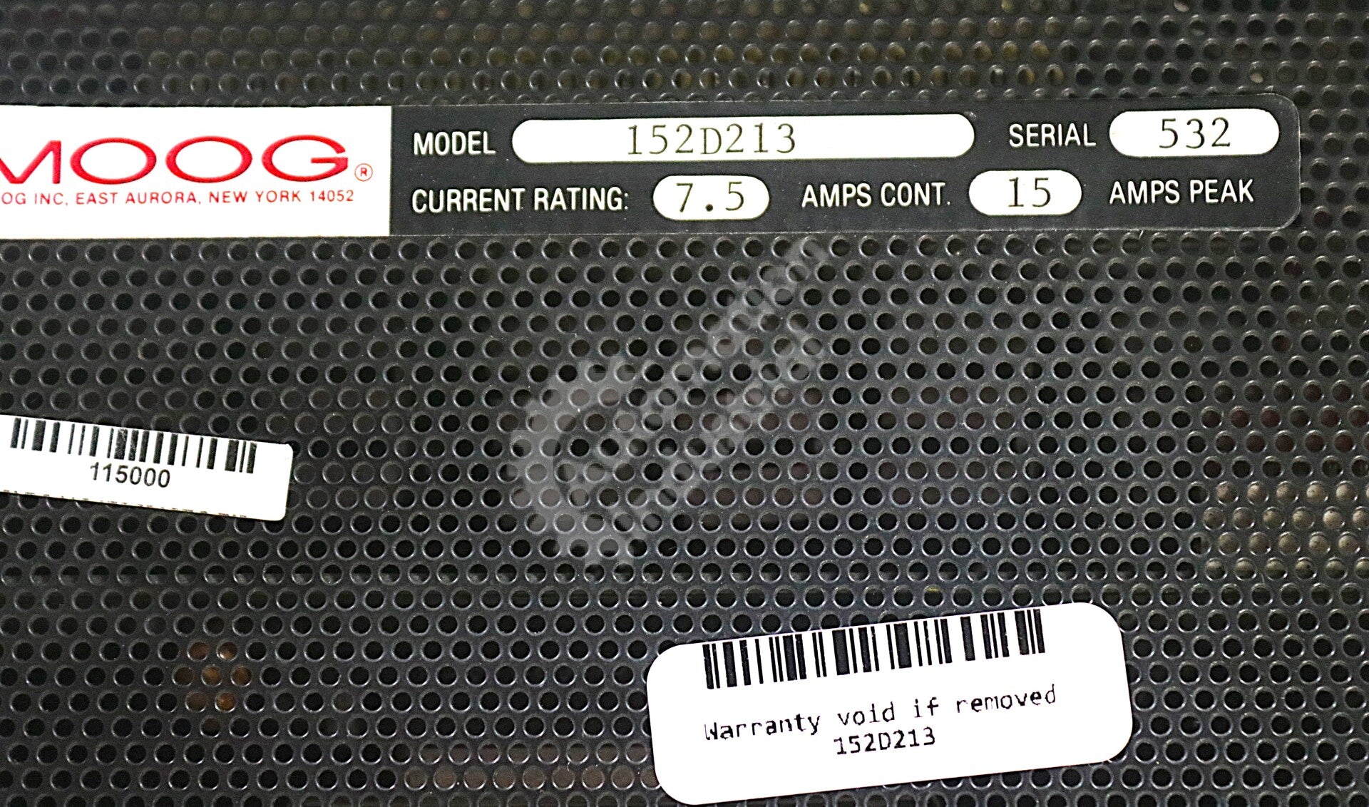 152D213 By Moog 7.5-15Amp Brushless PWM Controller