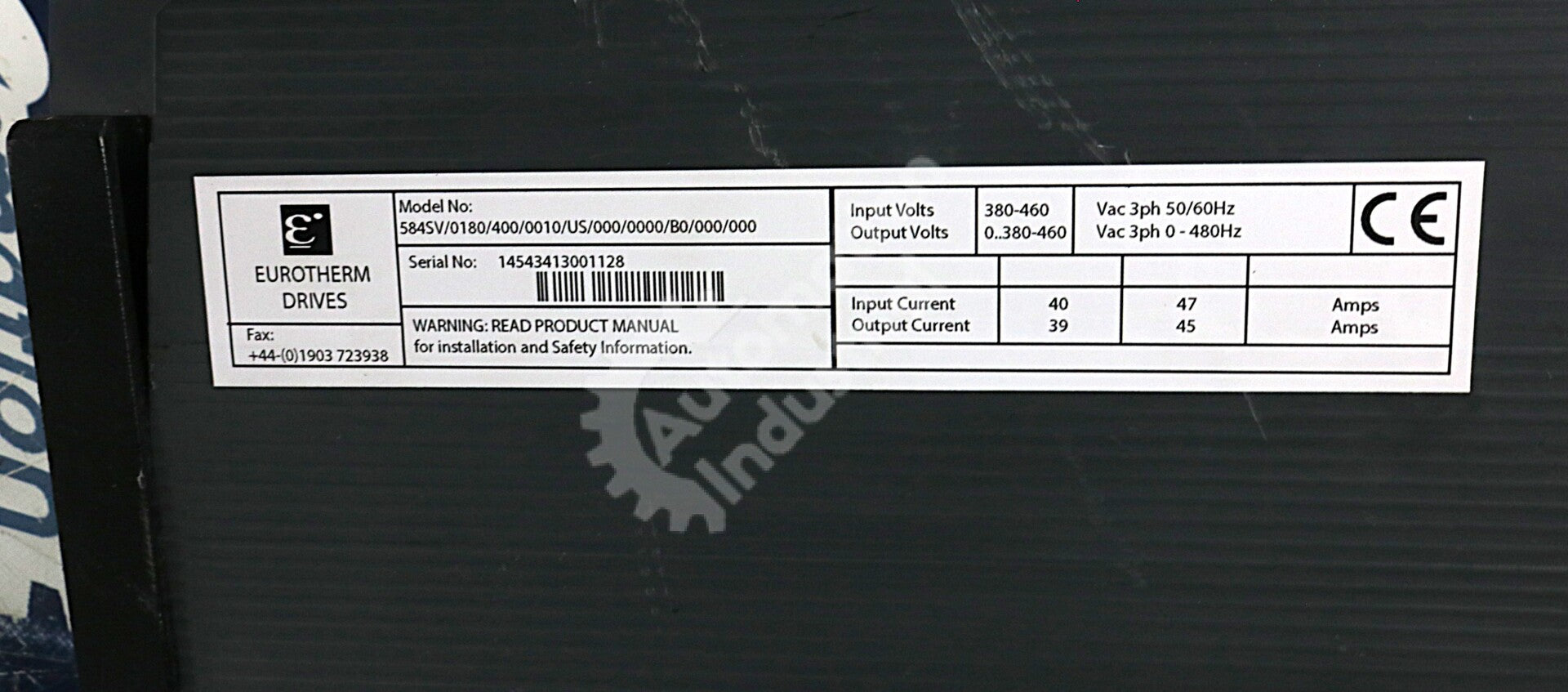 Eurotherm 584SV/0180/400/0010/US/000/0000/B0/000/000 50/60HZ Inverter DC590+