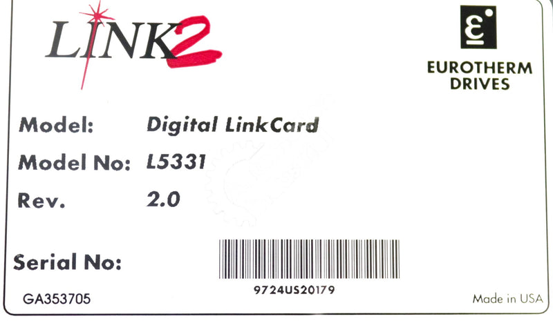 L5331 By Parker Eurotherm SSD I/O Digital Link Card