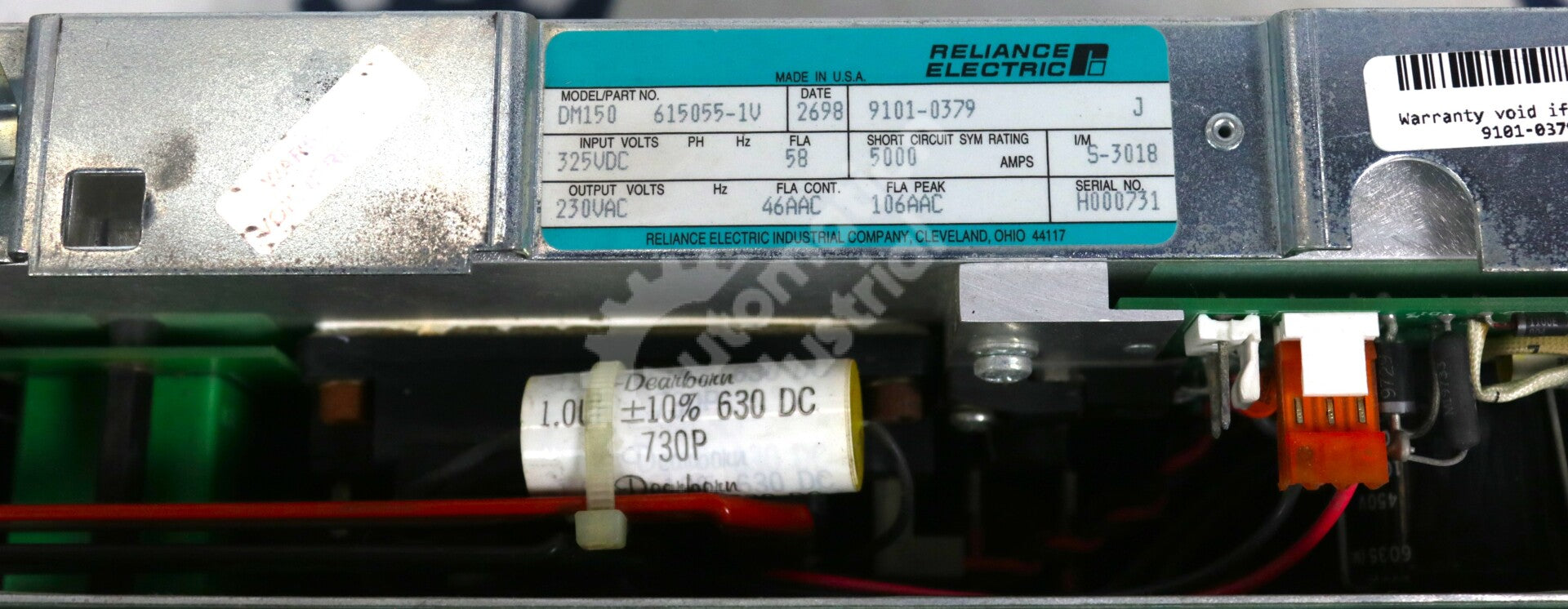 9101-0379 By Reliance Electric DM-150 615055-1V Servo Drive AutoMax SA500