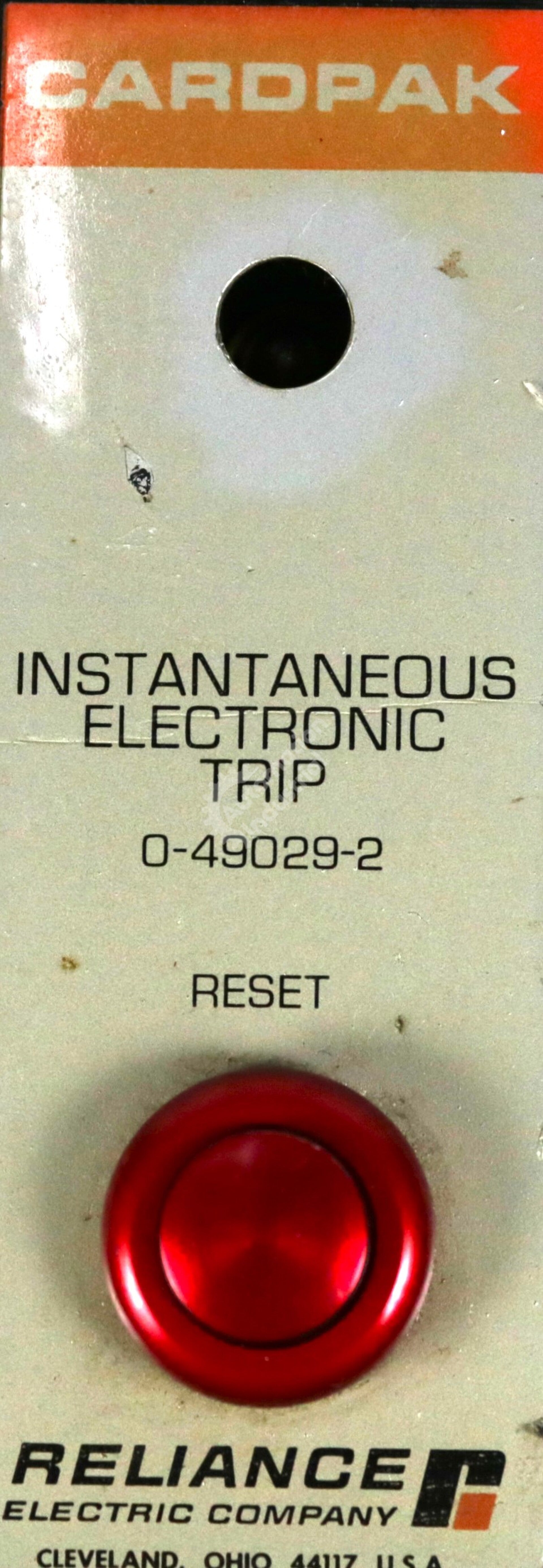 0-49029-2 By Reliance Electric Instantaneous Electronic Trip CardPak Series