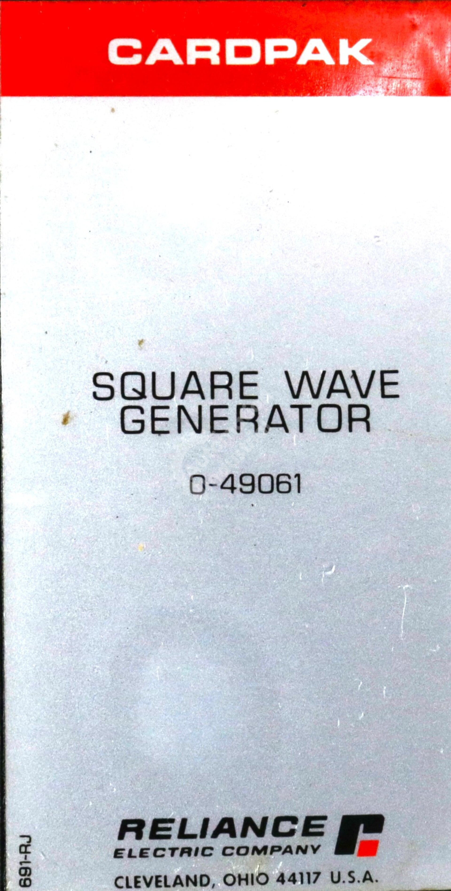 0-49061 By Reliance Electric Square Wave Generator Module CardPak Series