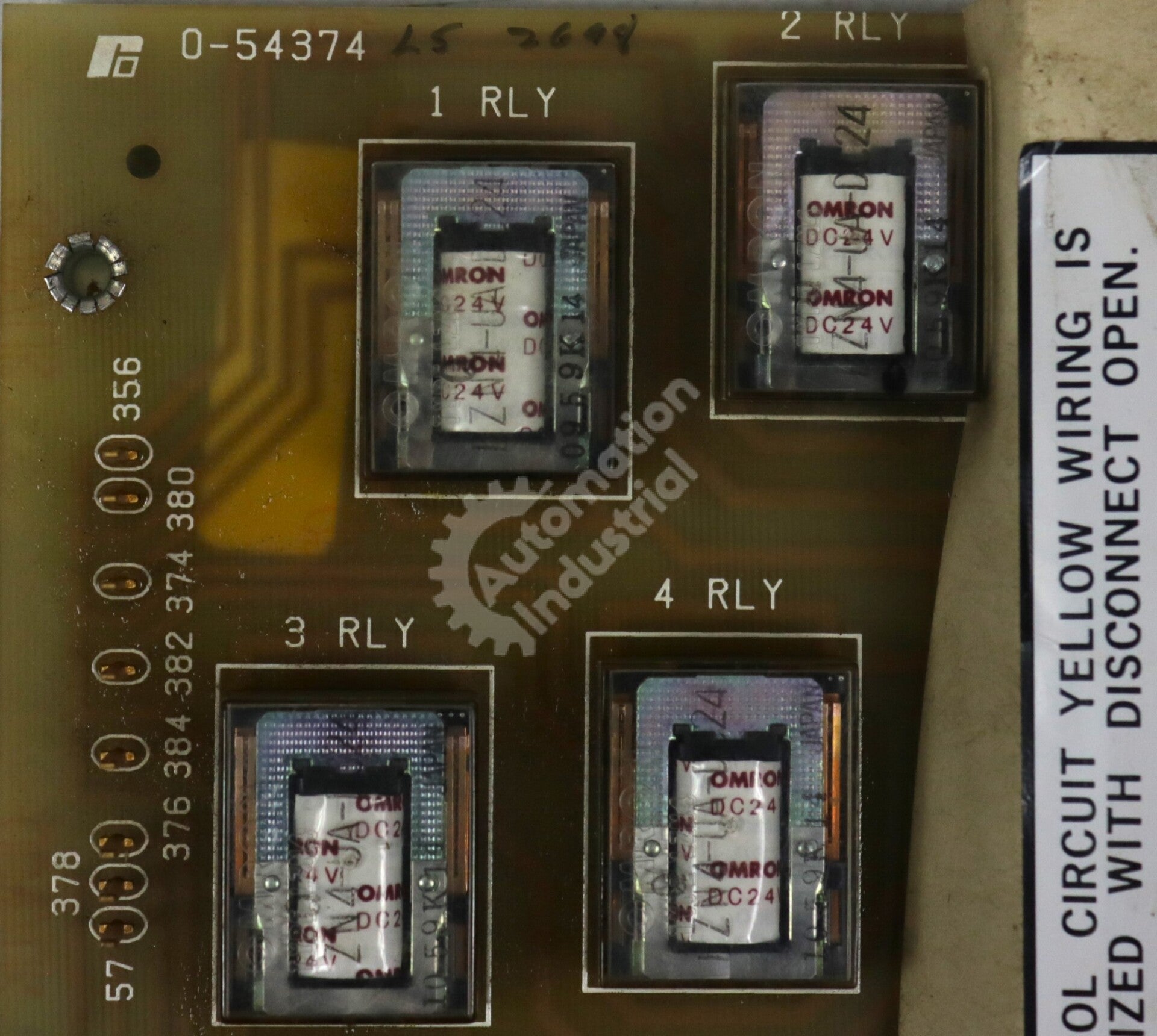 0-54374 By Reliance Electric PC Board Relay Card Reliance Drives Boards Series