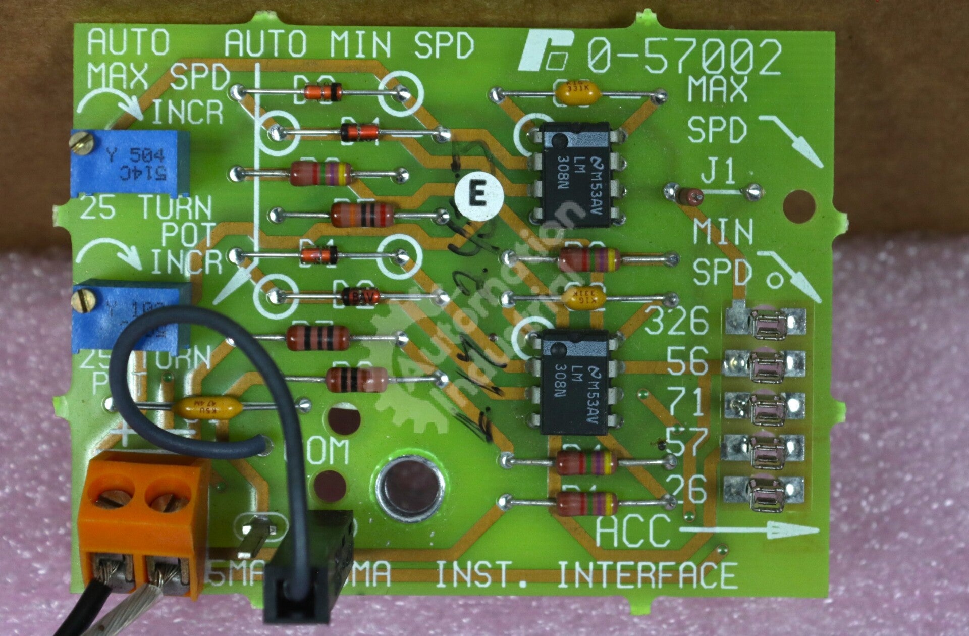 0-57002 By Reliance Electric Preset Speed Interface Board MinPak Plus Series