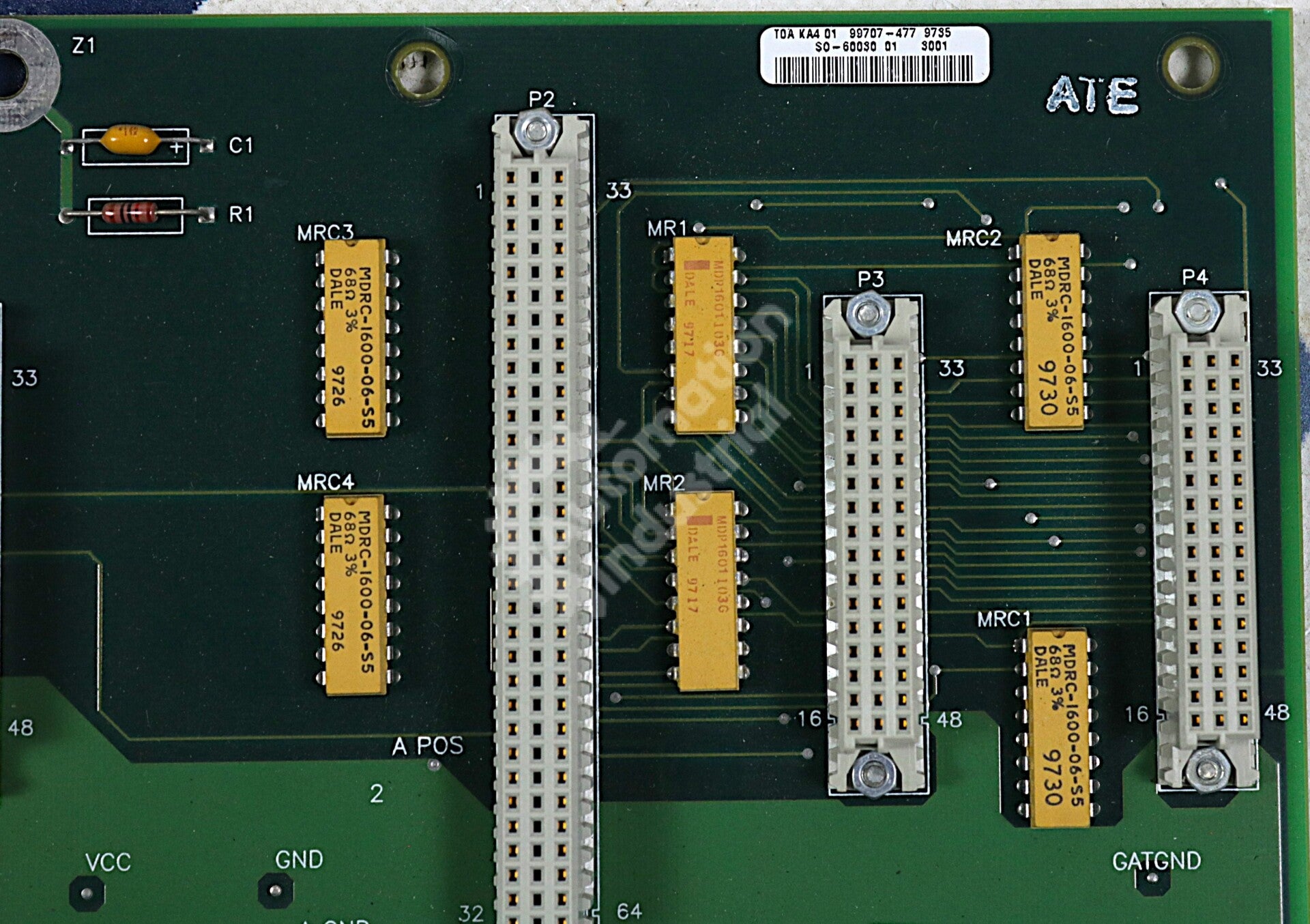 0-60030 By Reliance Electric Automax PMI 4 Slot Interface PC Board