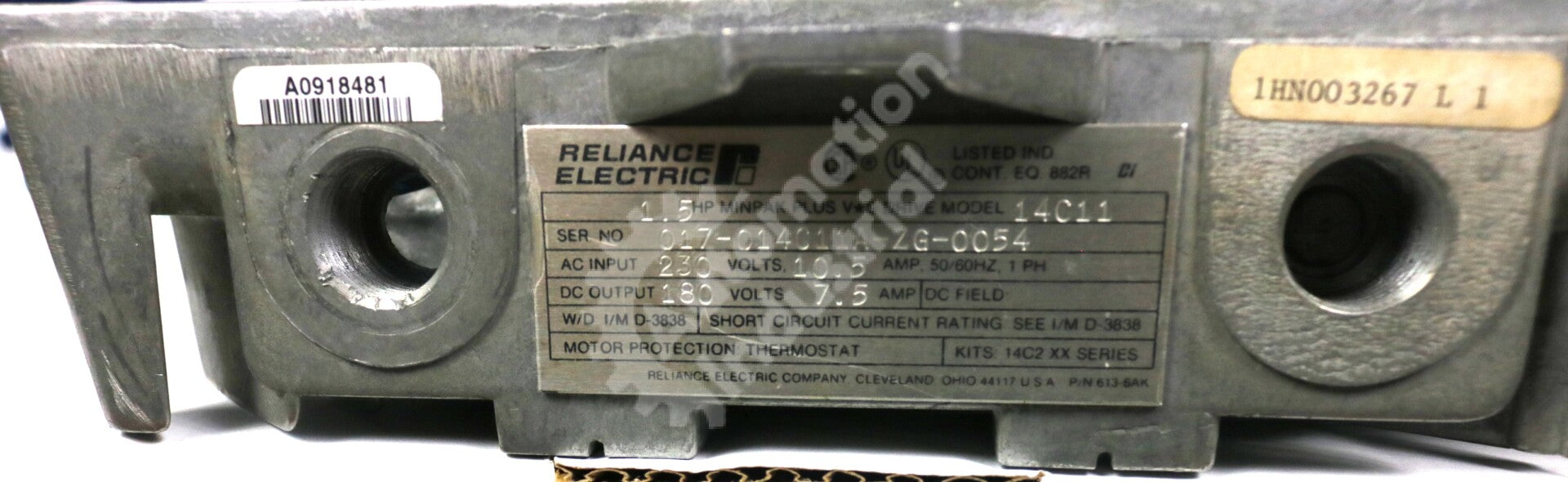 14C11 By Reliance Electric Single Phase 1.5 HP 7.5 AMP Drive MinPak Plus