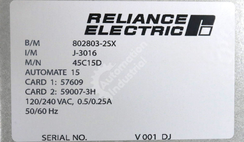 45C15D By Reliance Electric Programmable Controller AutoMate
