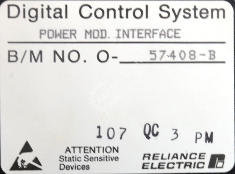 57408 By Reliance Electric Power Module Interface AutoMax