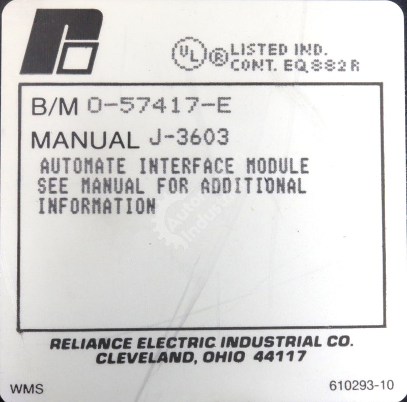 57C417 By Reliance Electric Automate Interface Module AutoMax