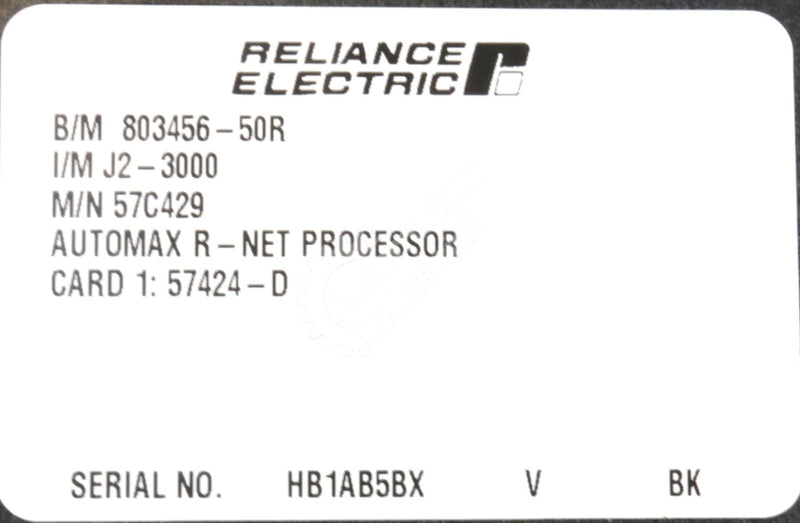 57C429 By Reliance Electric R-Net Processor Module AutoMax