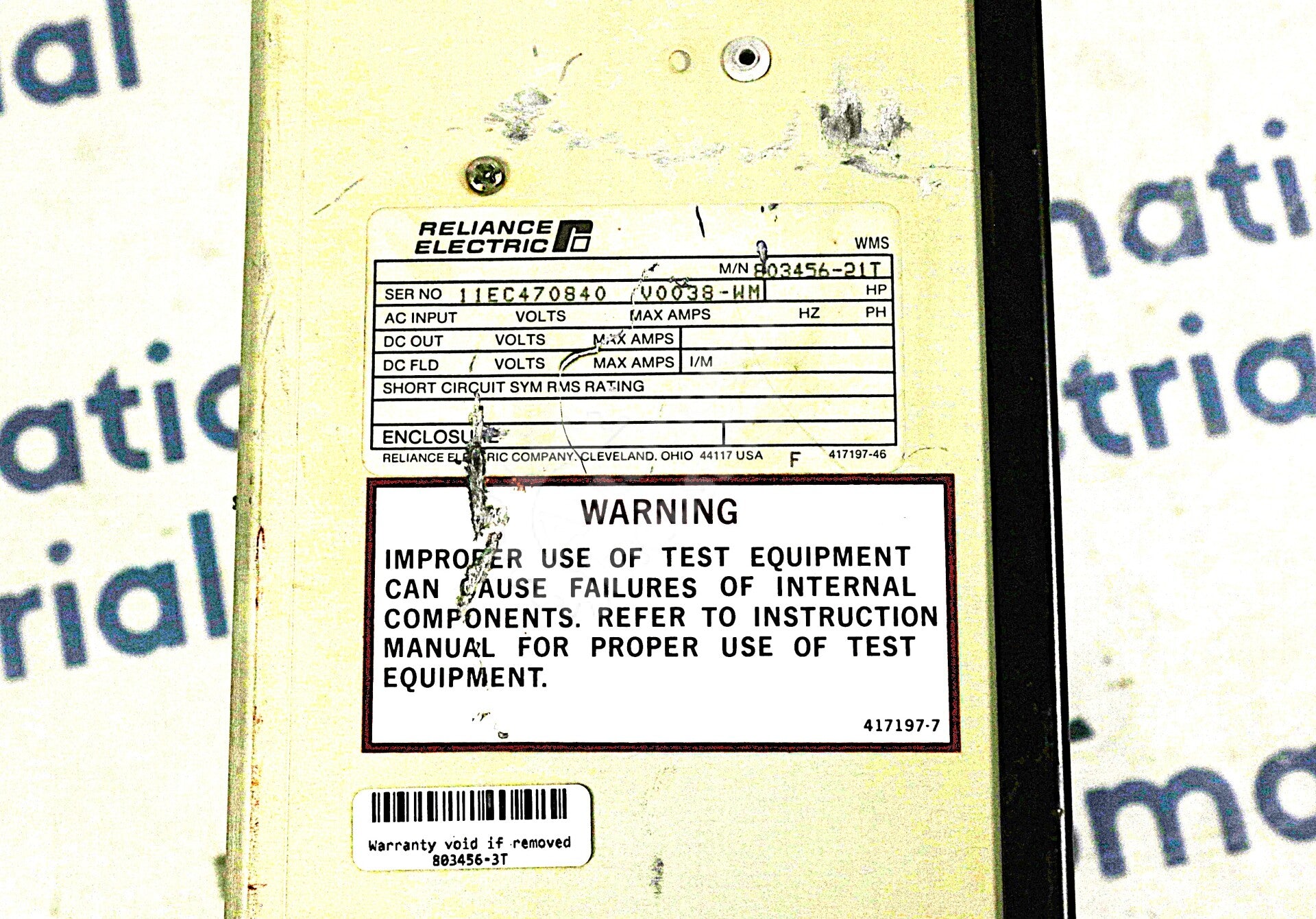 803456-3T Reliance Electric Distributed System Field Power Module