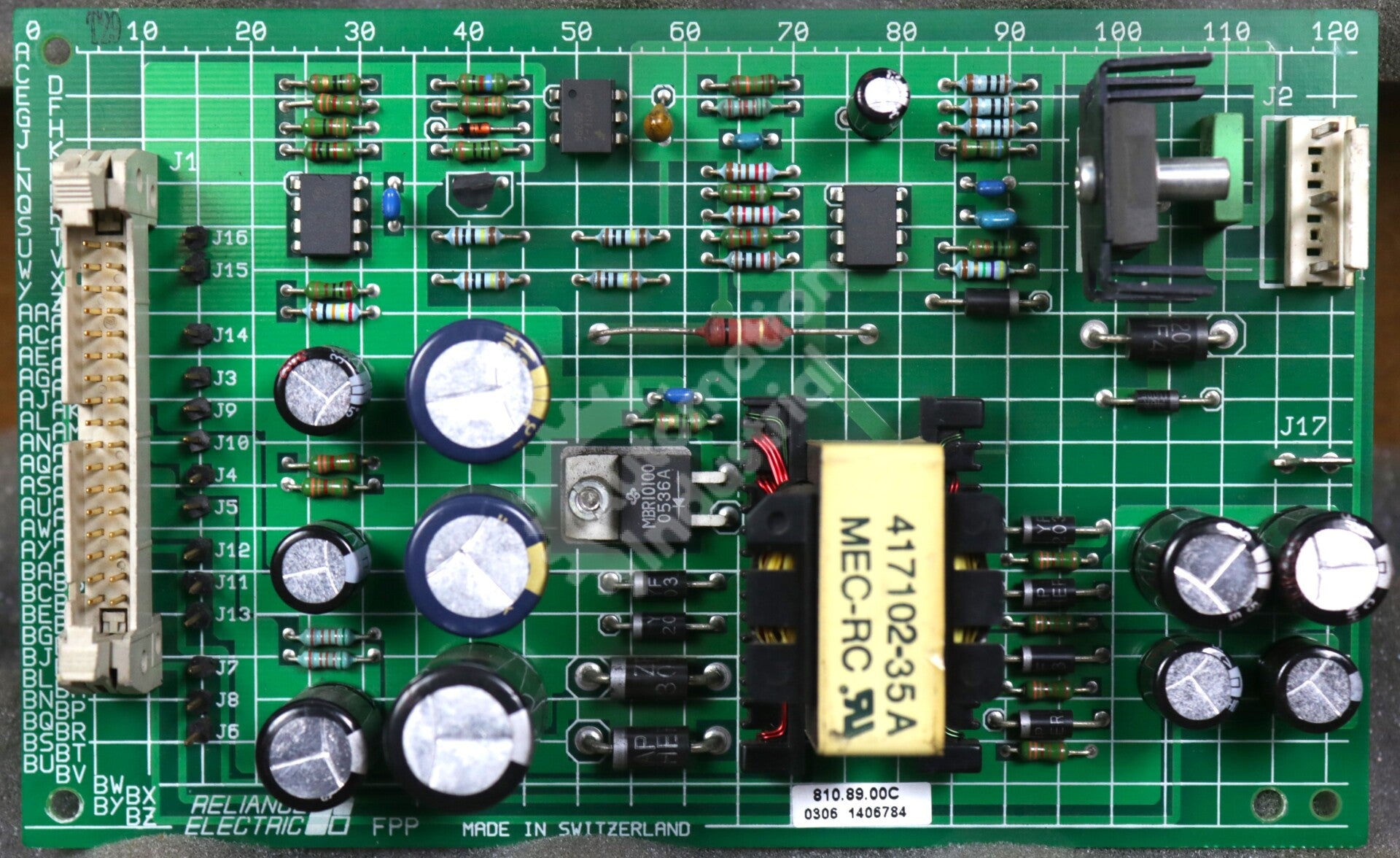 810.89.00 By Reliance Electric 810.89.00C Power Supply Board FlexPak 3000