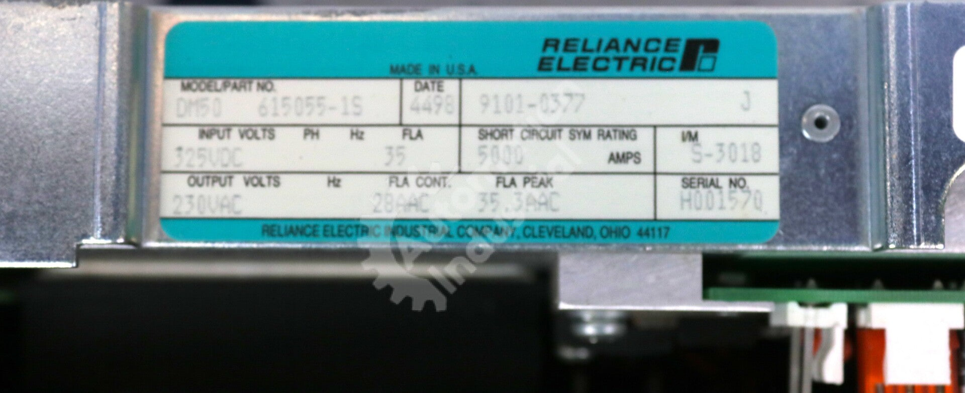 9101-0377 By Reliance Electric DM-50 615055-1S AC Power Module AutoMax SA500