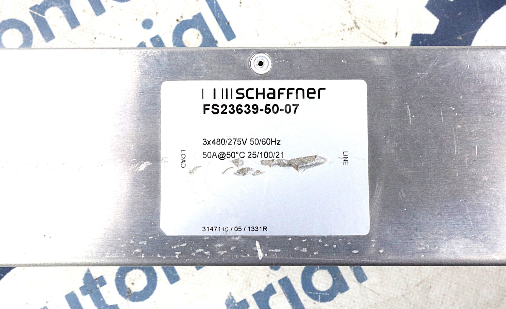 FS23639-50-07 By Schaffner 3x480/275V 50/60Hz EMC/RFI Filter