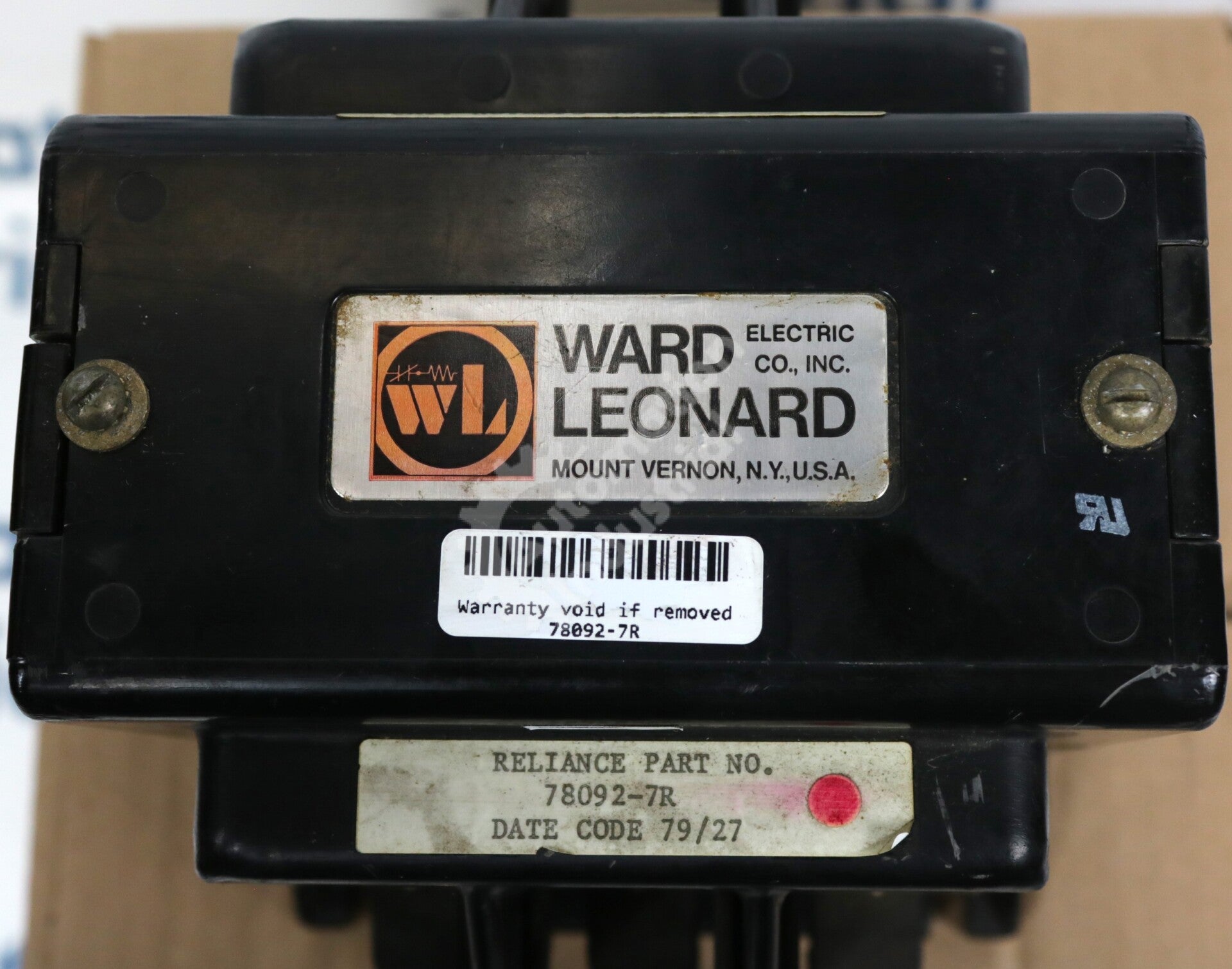 78092-7R By Ward Leonard Electric 600VDC 110AMP Contactor Relay