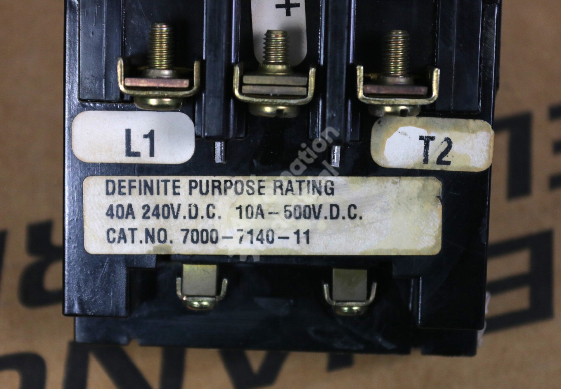 7000-7140-11 By Ward Leonard Electric Co.40 Amp Contactor