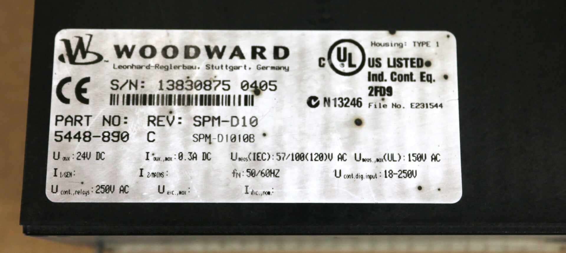 5448-890 By Woodward 3-Button Interface SPM-D Synchronizing System