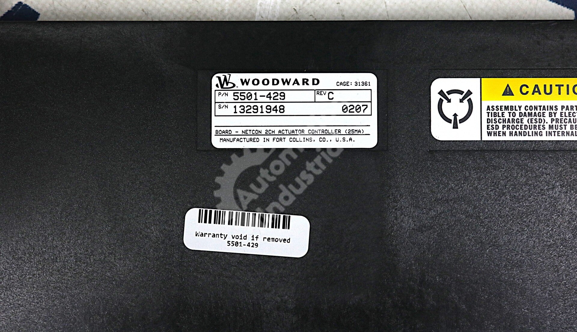 5501-429 By Woodward 2-Channel Actuator Controller