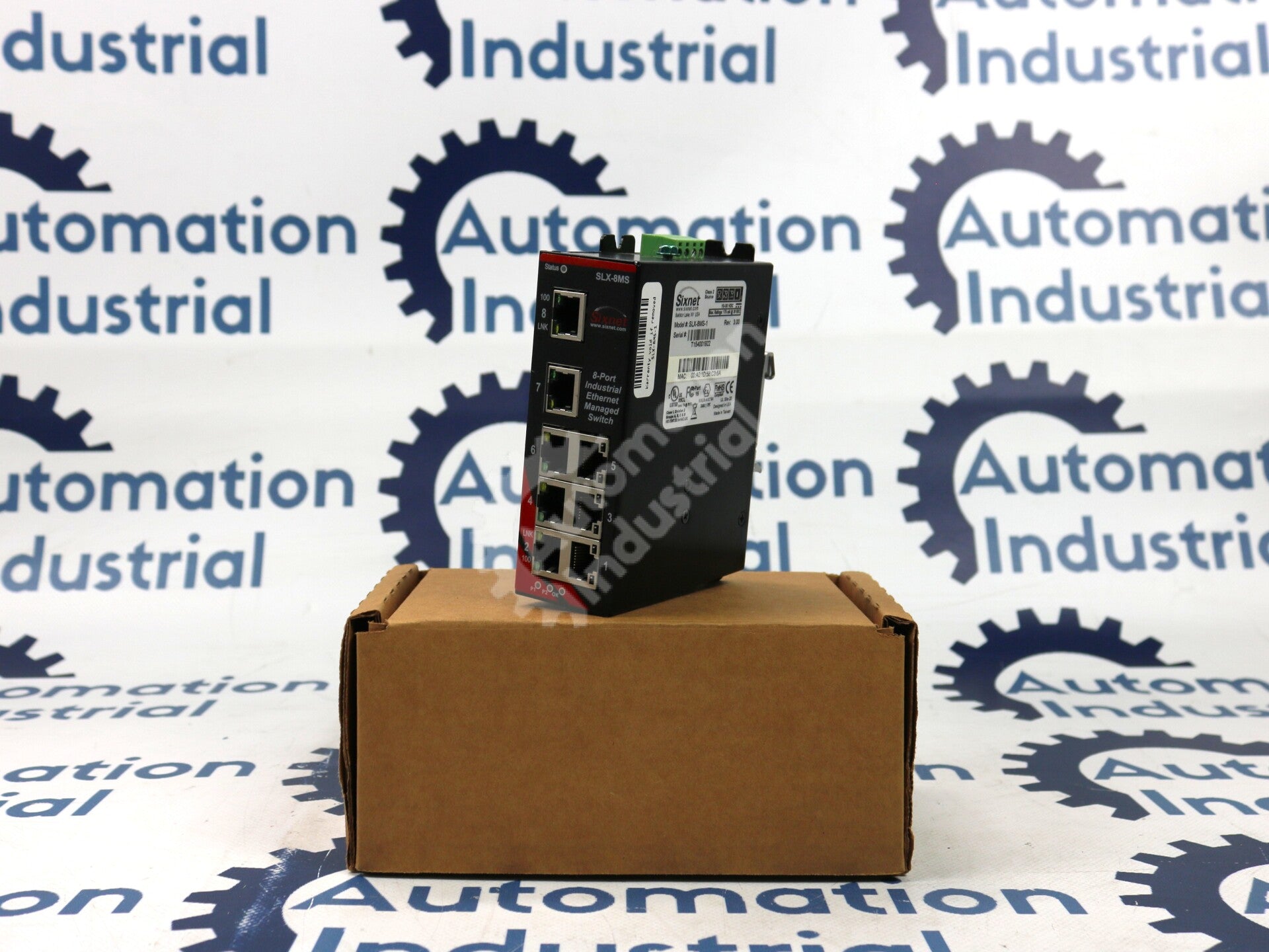 SLX-8MS-1 By Sixnet 8-Port Managed Industrial Ethernet Switch