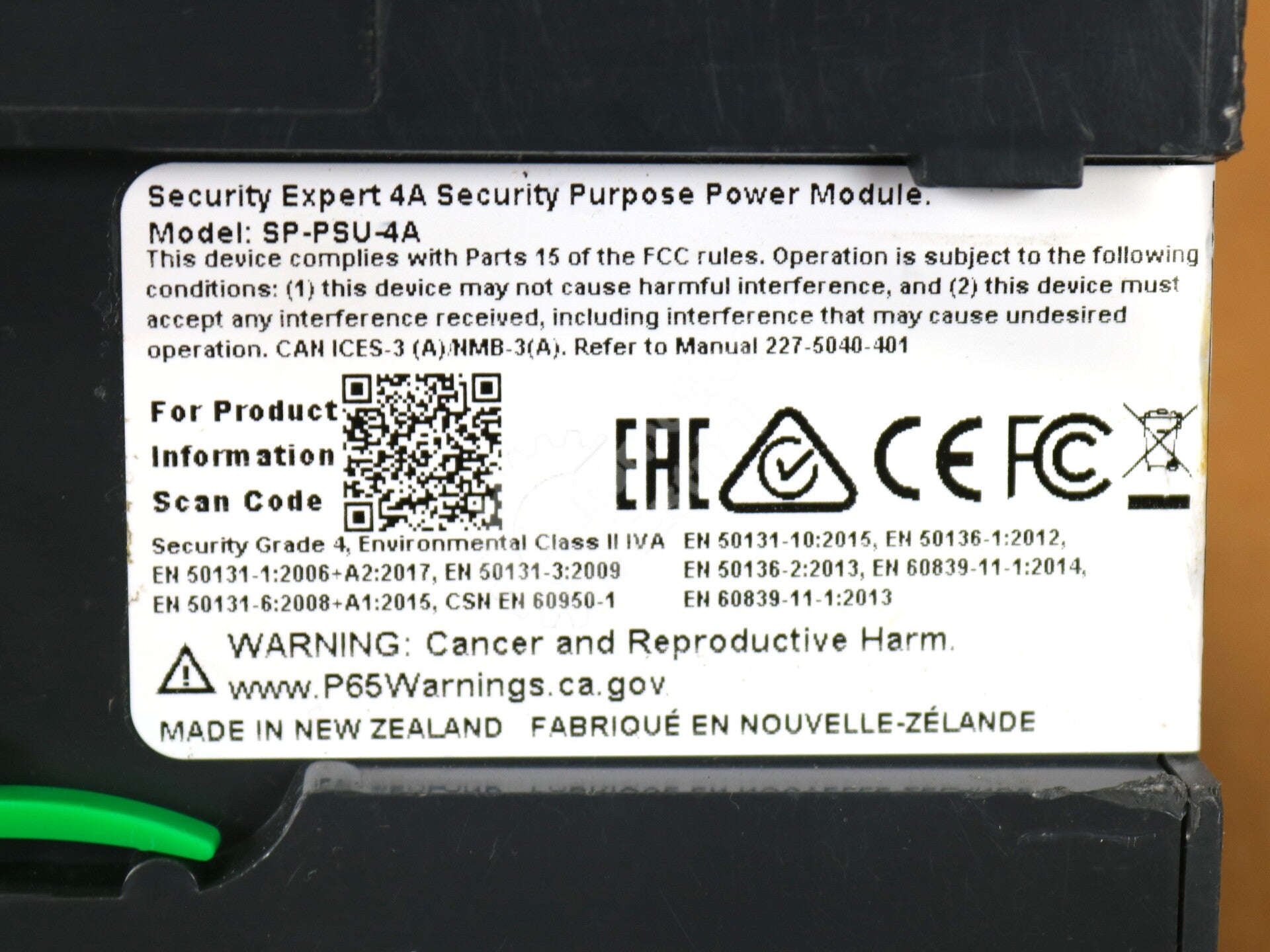 SP-PSU-4A By Schneider Electric 4A Security Expert Power Supply Module