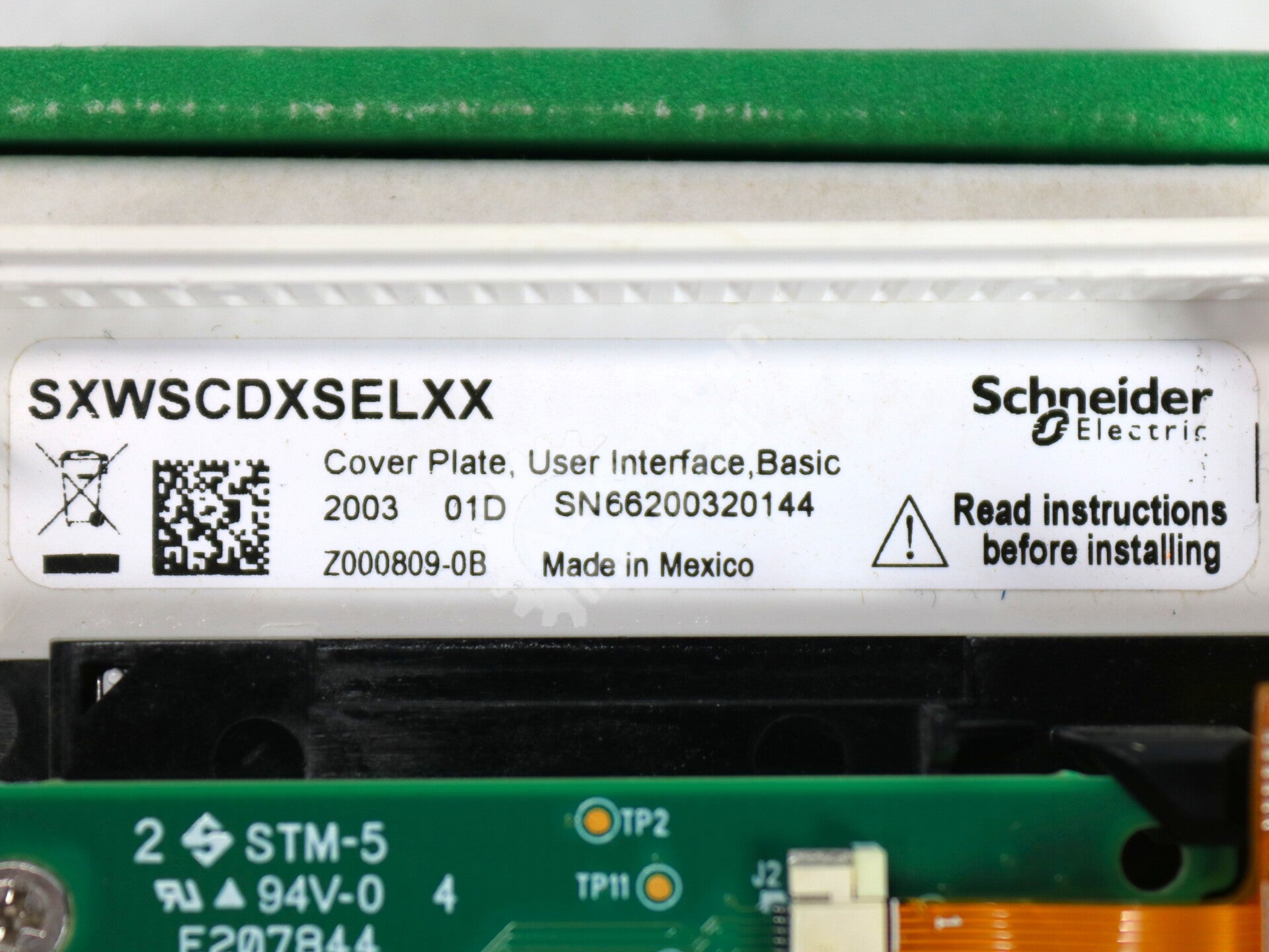SXWSCDXSELXX By Schneider Electric SmartX IP Controllers Cover Plate NSFP