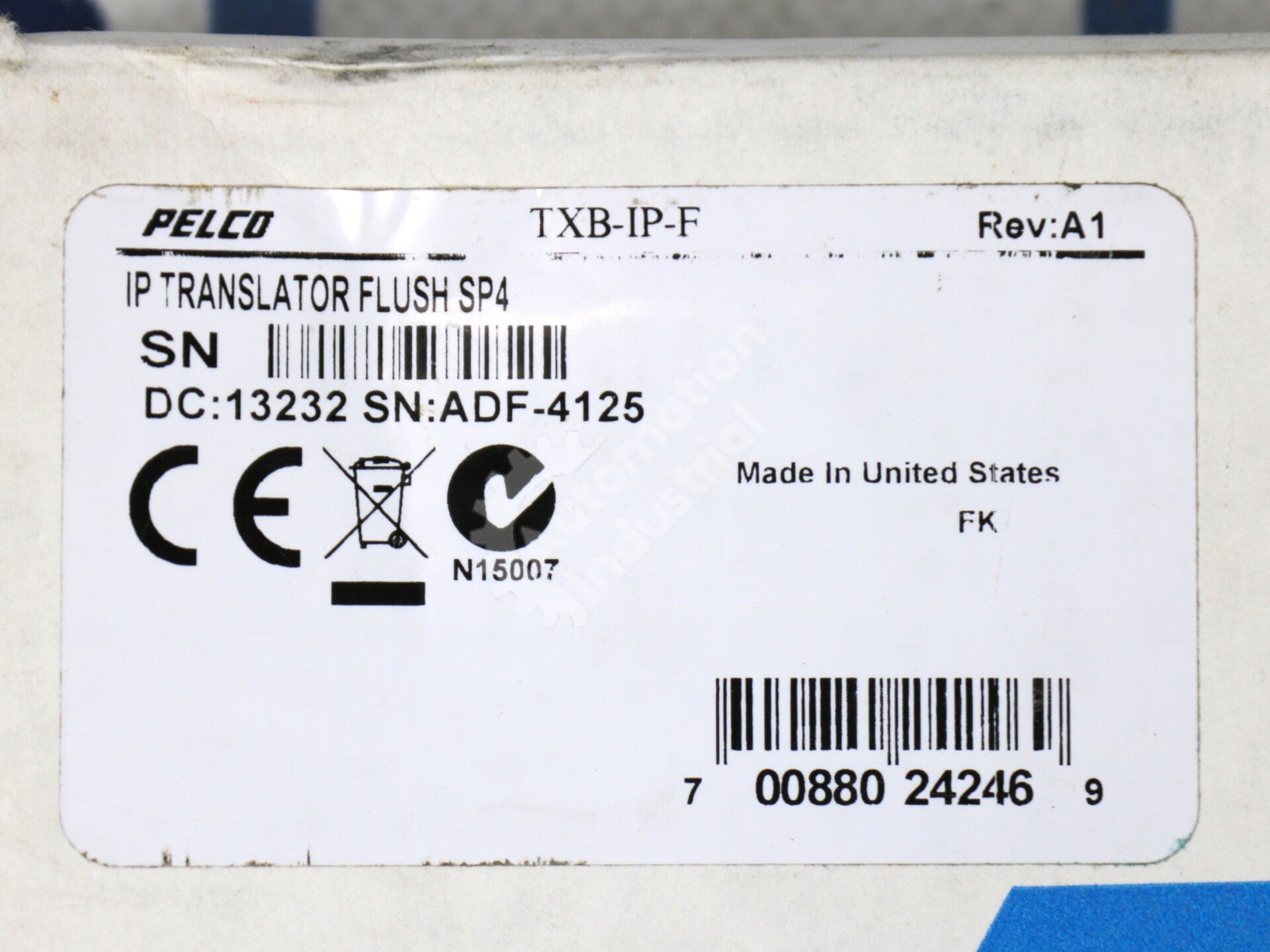 TXB-IP-F By Pelco In-Ceiling IP Network Communications Module NSFP