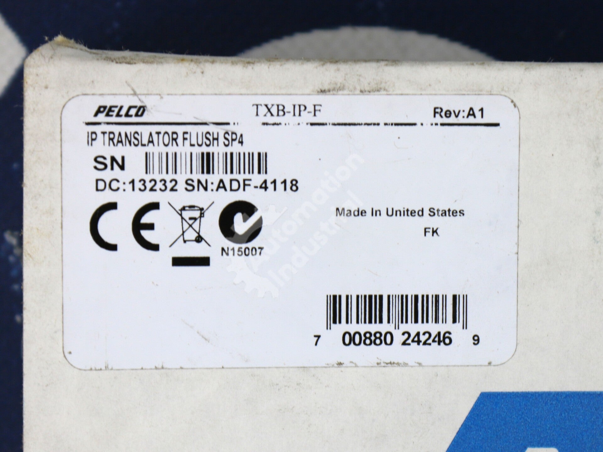 TXB-IP-F By Pelco In-Ceiling IP Network Communications Module New Sealed