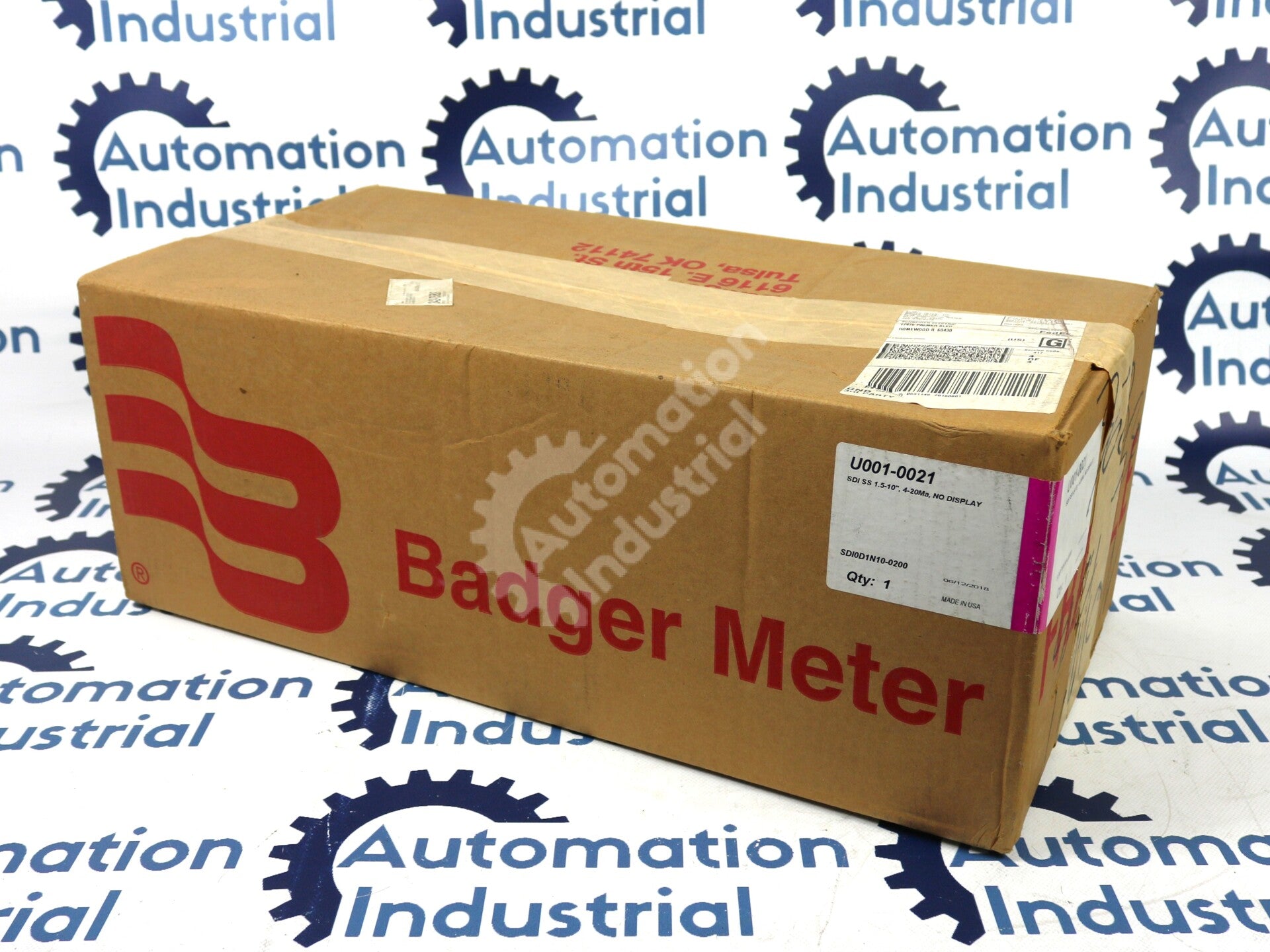 SDI0D1N10-0200 By Badger Meter Inc. U001-0021 Steel Flow Meter New Sealed
