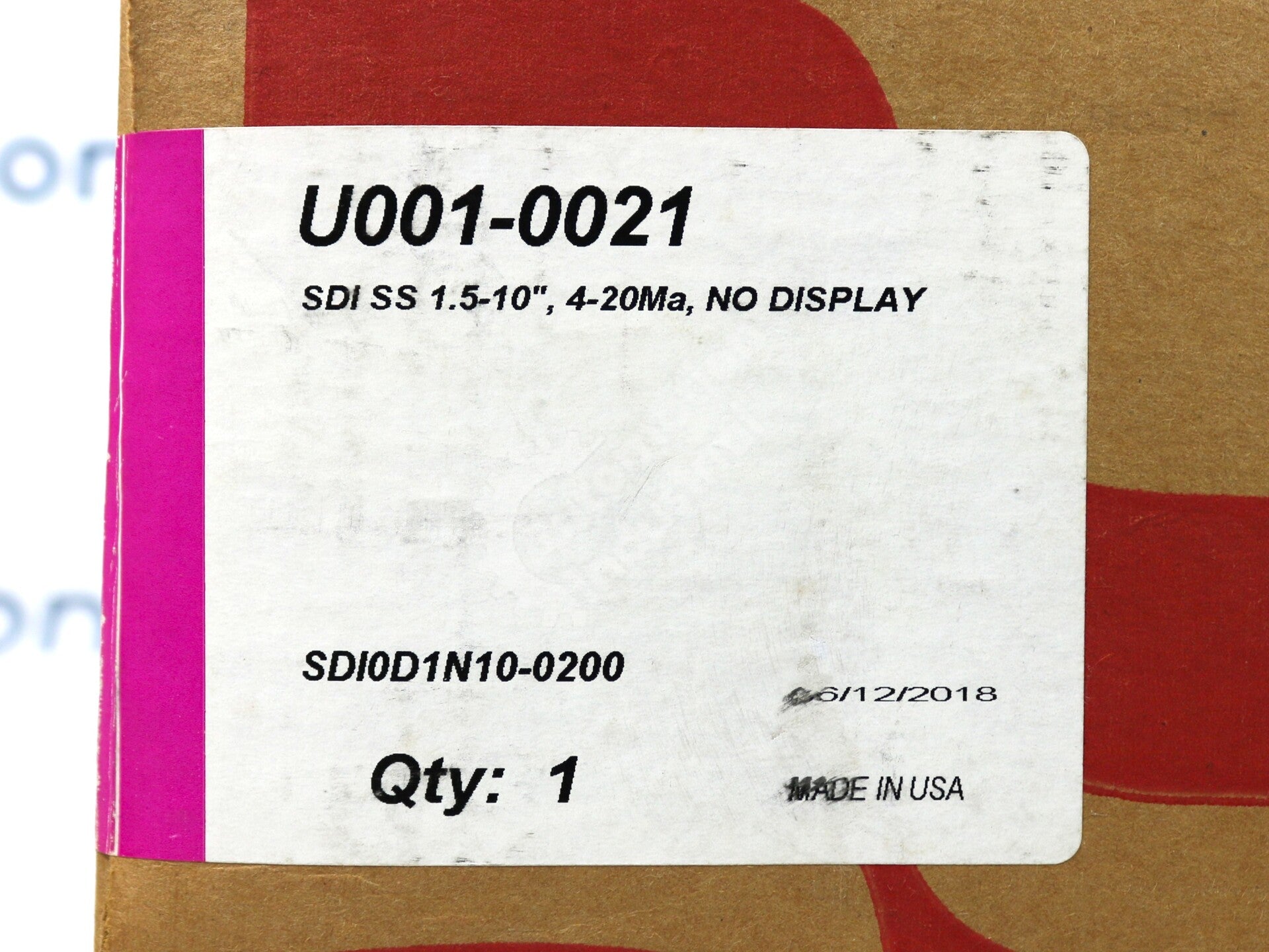 SDI0D1N10-0200 By Badger Meter Inc. U001-0021 Stainless Steel Flow Meter NSFP