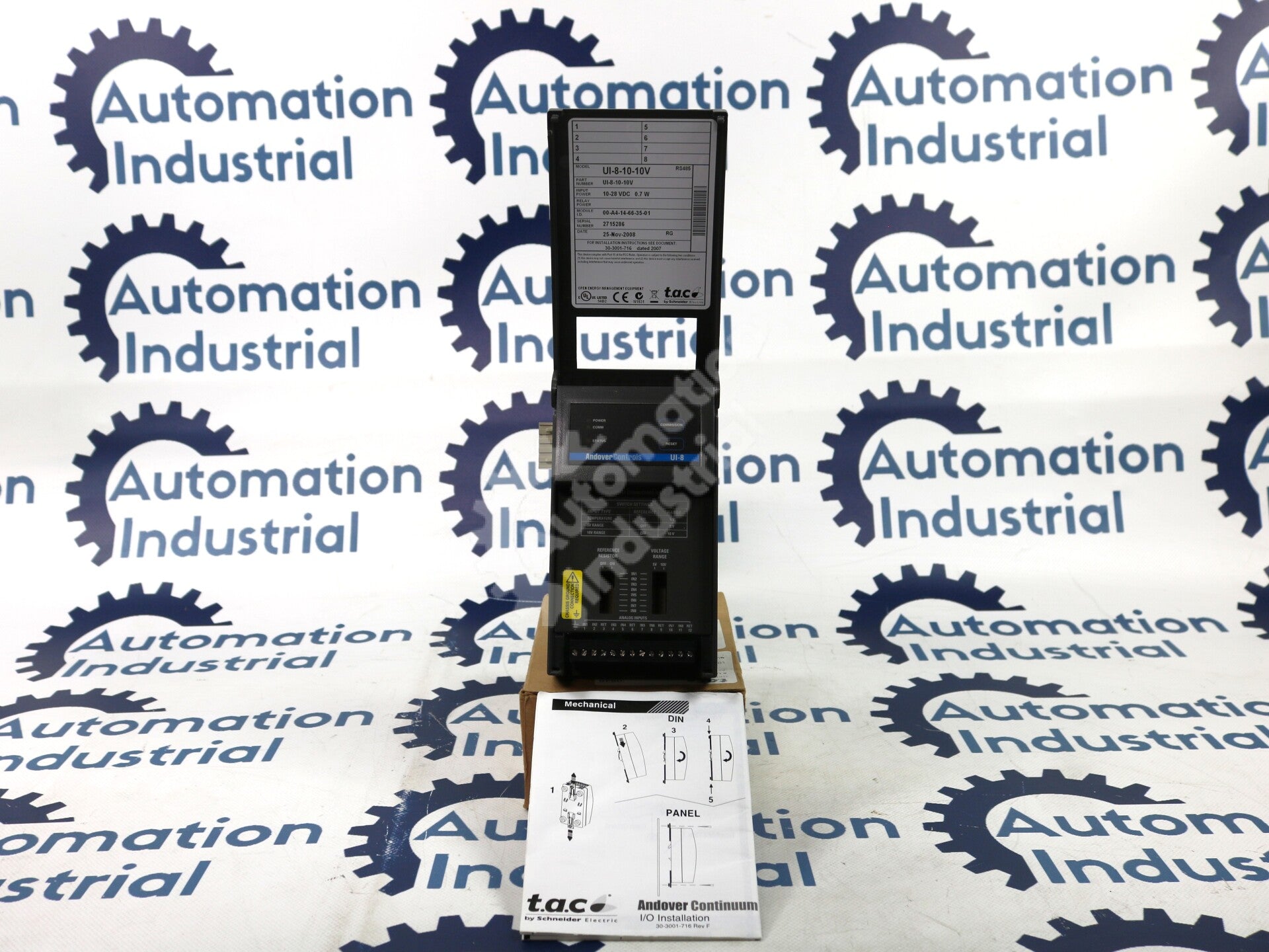 UI-8-10-10V By Schneider Electric UI-8 0-10V 8-Universal Input Module NSFP