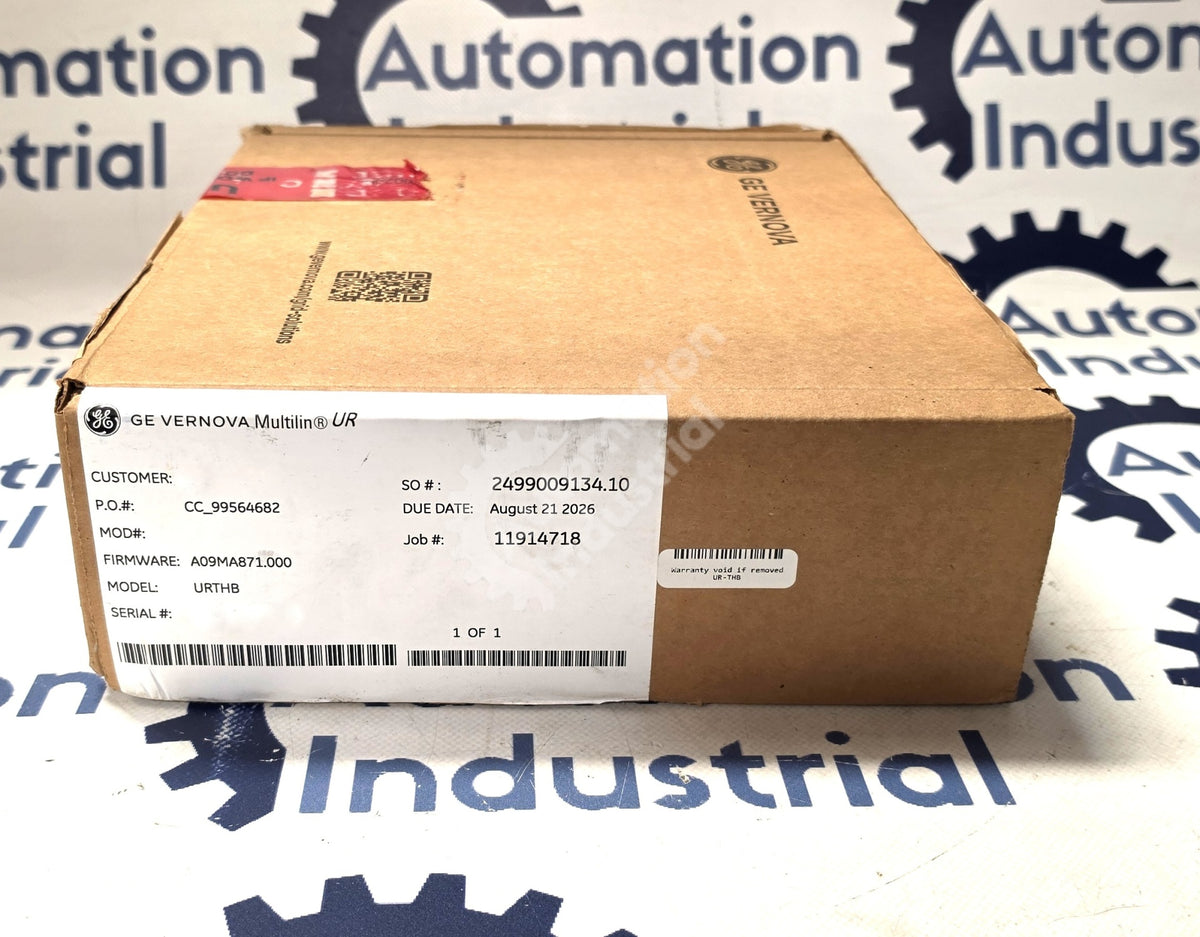 UR THB By GE Vernova Multilin UR-THB 125/250V AC/DC Vert Power Supply New Sealed