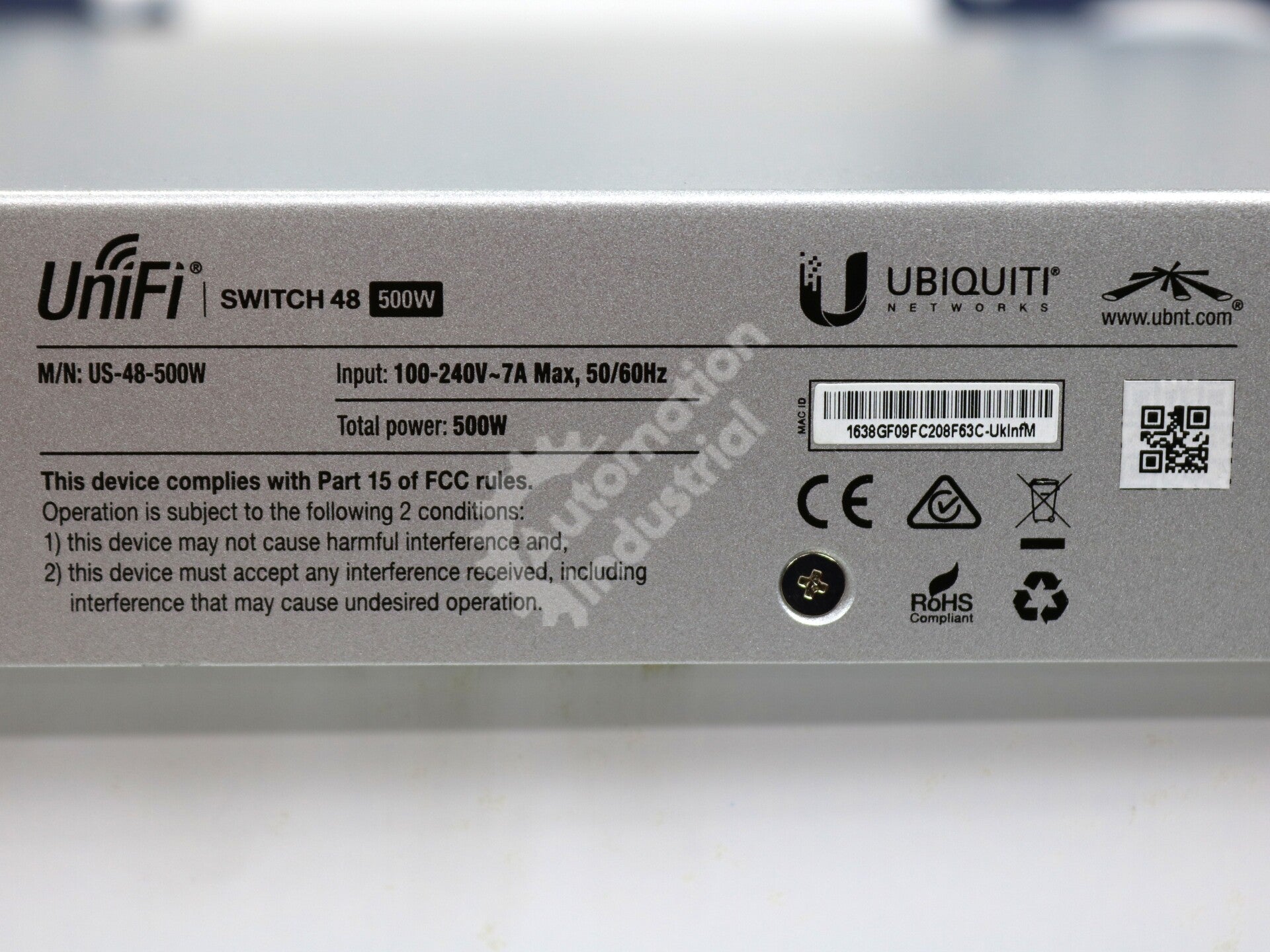 US-48-500W By Ubiquiti UniFi 48 Port Managed PoE+ Gigabit Switch NSFP