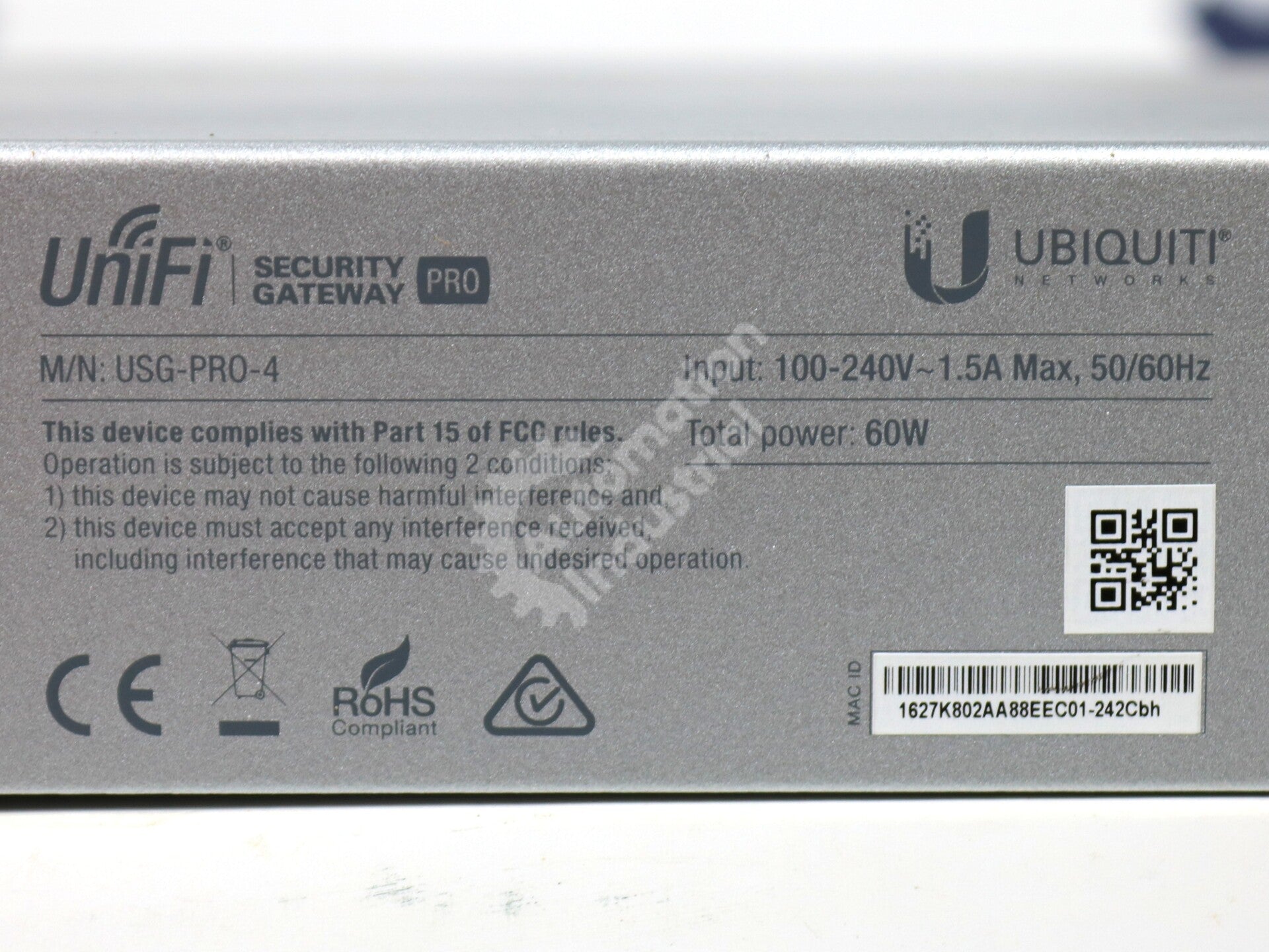USG-PRO-4 By Ubiquiti UniFi Enterprise Security Gateway Router Pro NSFP