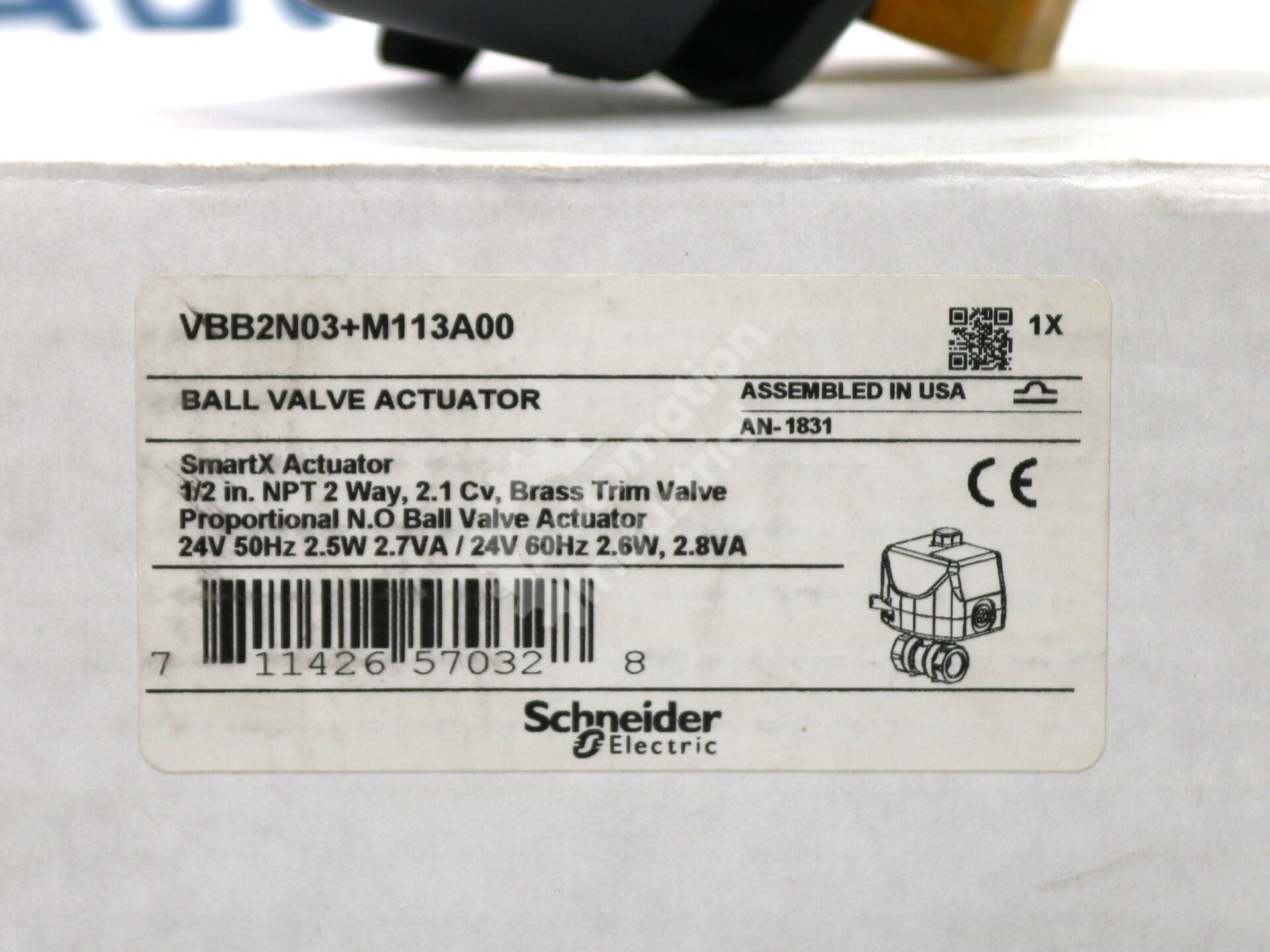 VBB2N03+M113A00 By Schneider Electric 2.1Cv Ball Valve Actuator NSFP